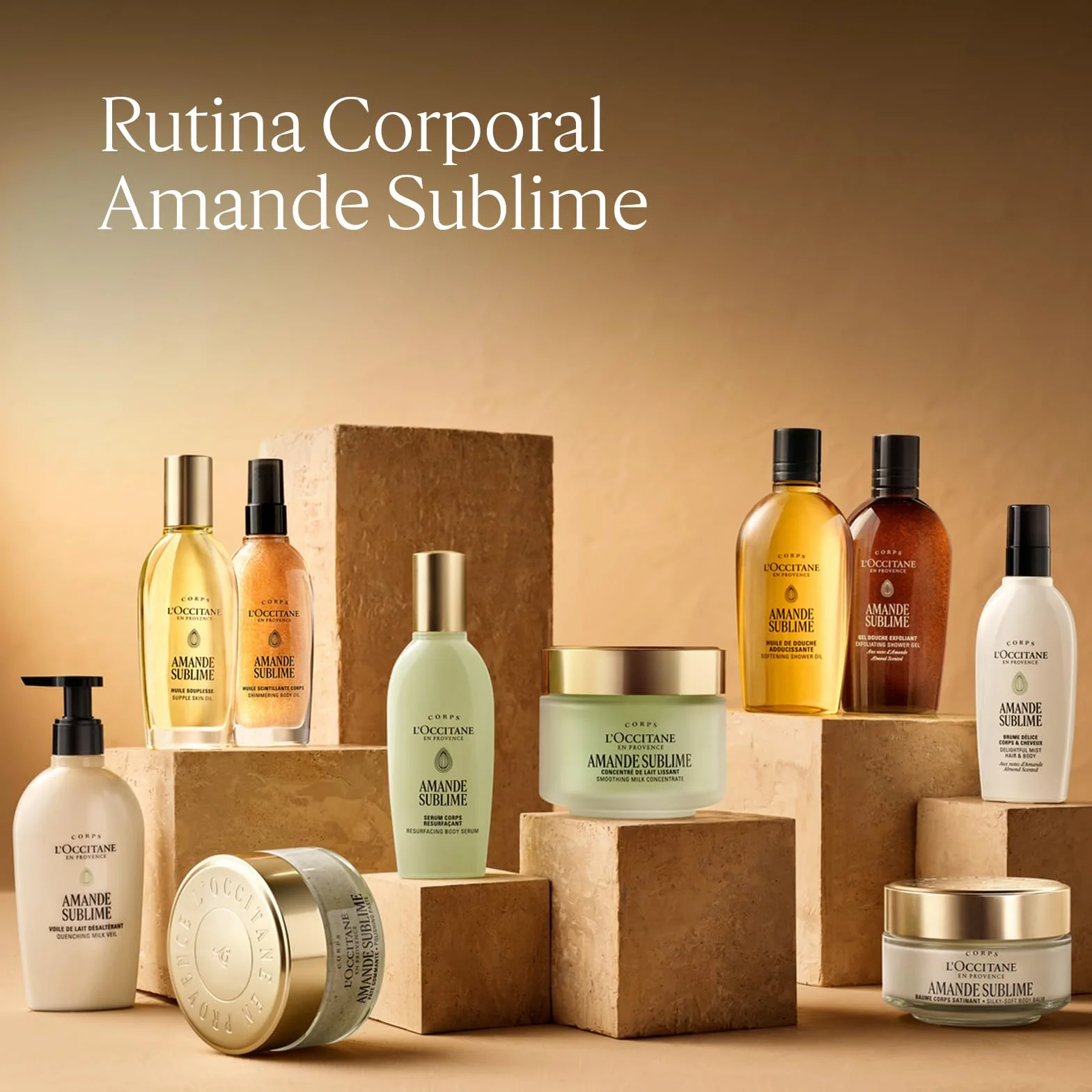 L'OCCITANE - Bruma Delicia Cuerpo & Cabello Almendra (Amande Sublime) - 100 ml - Notas de fresia, almendra y vainilla - Fabricado en Francia