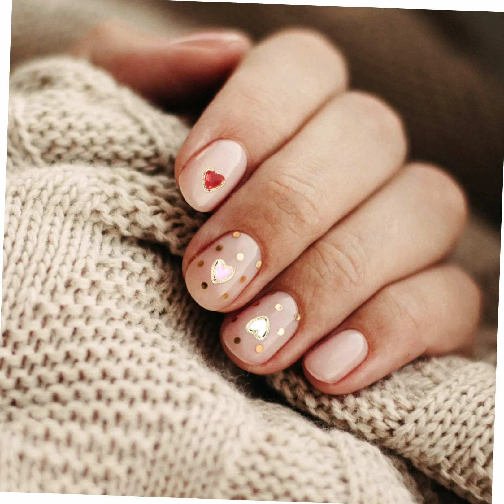 Healeved 300 Piezas decoración de uñas joyas de mujer uñas de diamantes de imitación pintauñas esmalte uñas ornamento decoración de manicura encantos de uñas de manicura único Decorar