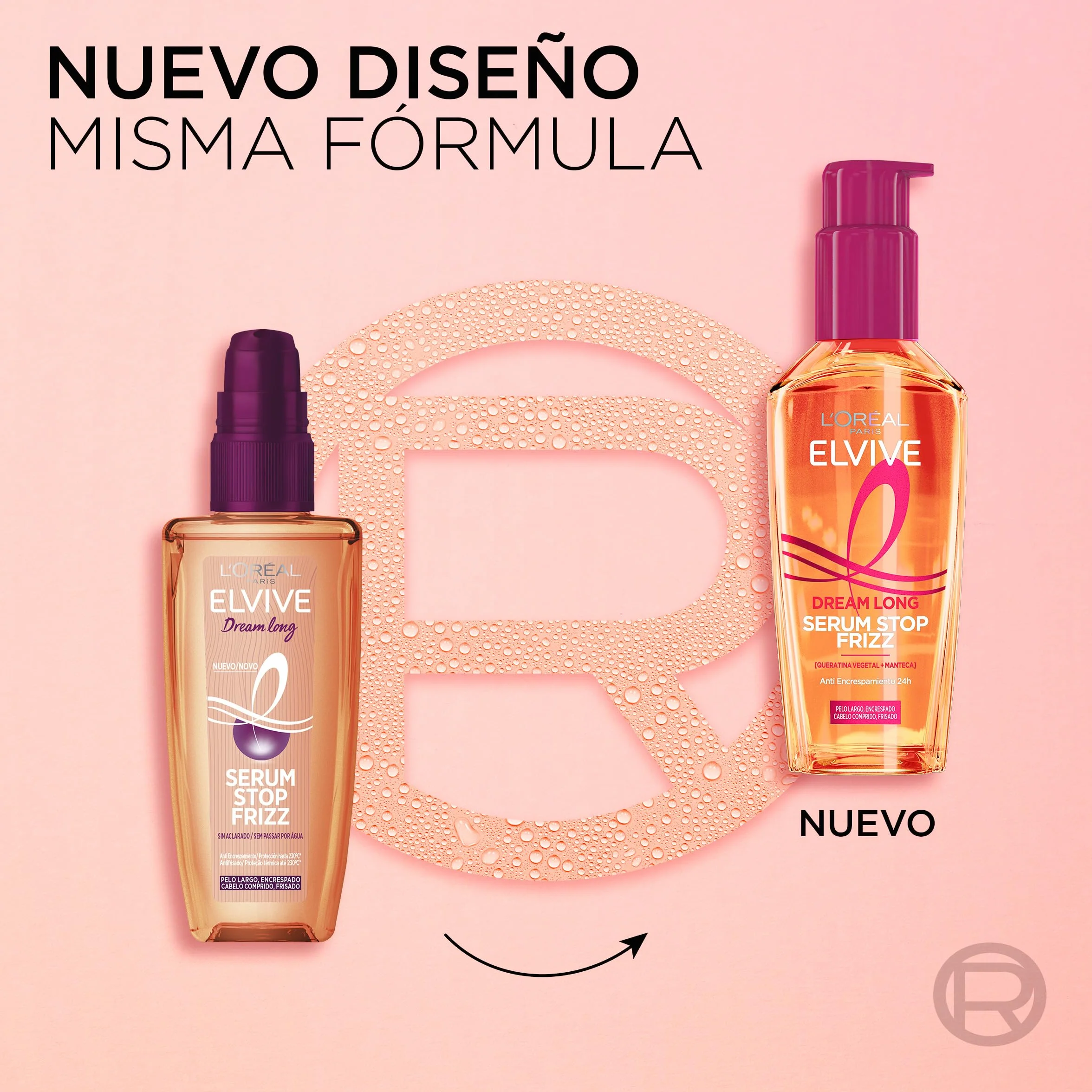 L'Oreal Paris Elvive Dream Long Sérum Stop Frizz Anti Encrespamiento, 100 ml (Paquete de 1)