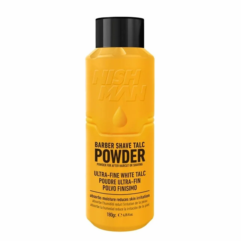 NISHMAN Barber Shave Talk Polvo 180g - Polvo de Afeitado para Barberos