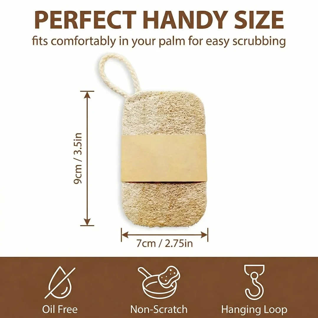 Estropajos Biodegradables de Luffa - Estropajo Ecologico Fibra de Coco Natural para Cocina