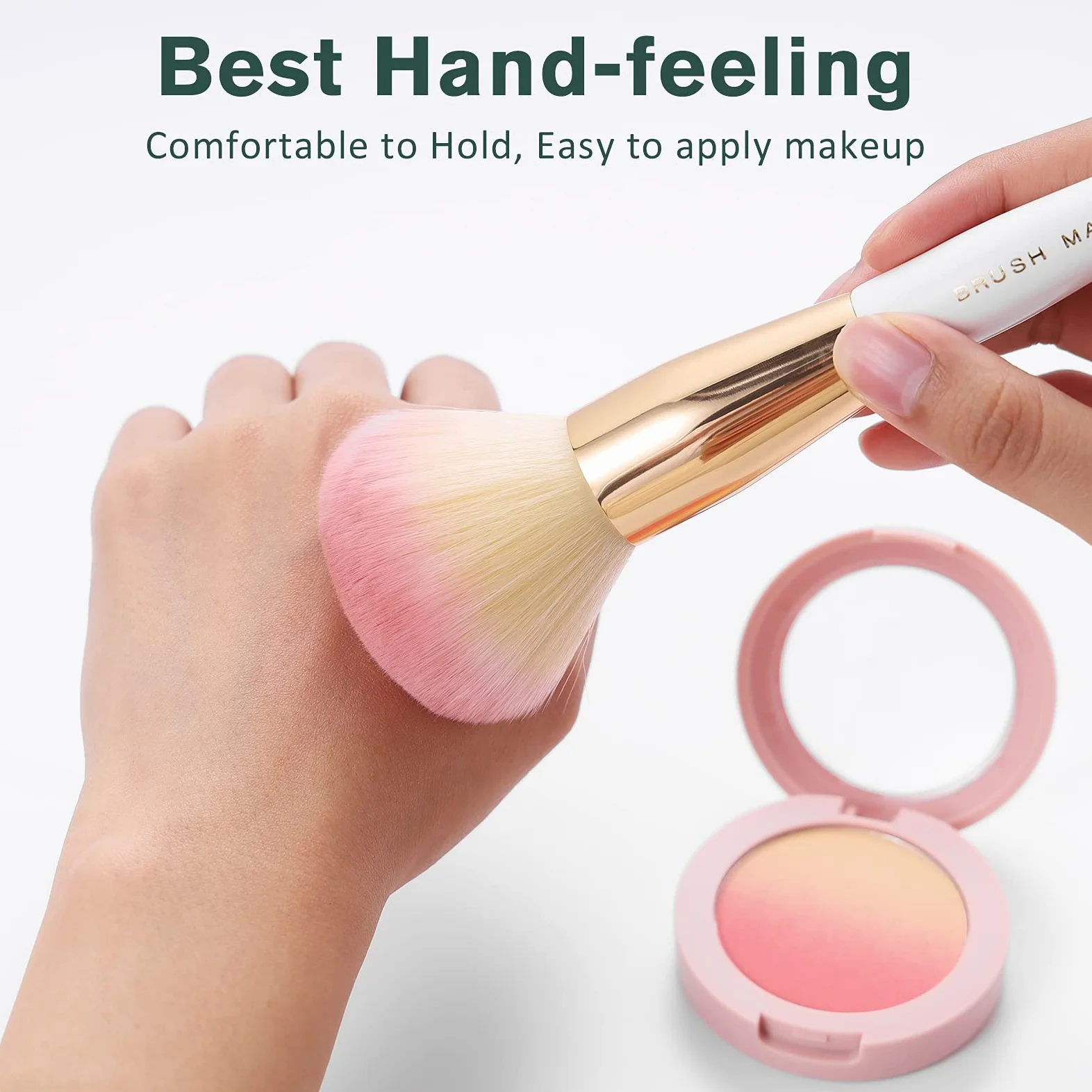 Juego de brochas de maquillaje para base de maquillaje, 10 unidades