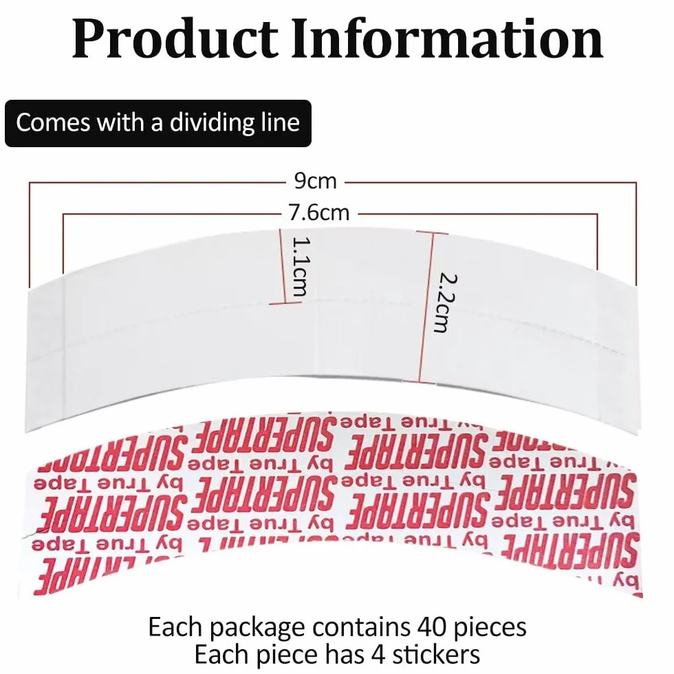 Cinta adhesiva para pelucas impermeable doble cara extra fuerte 40 unidades