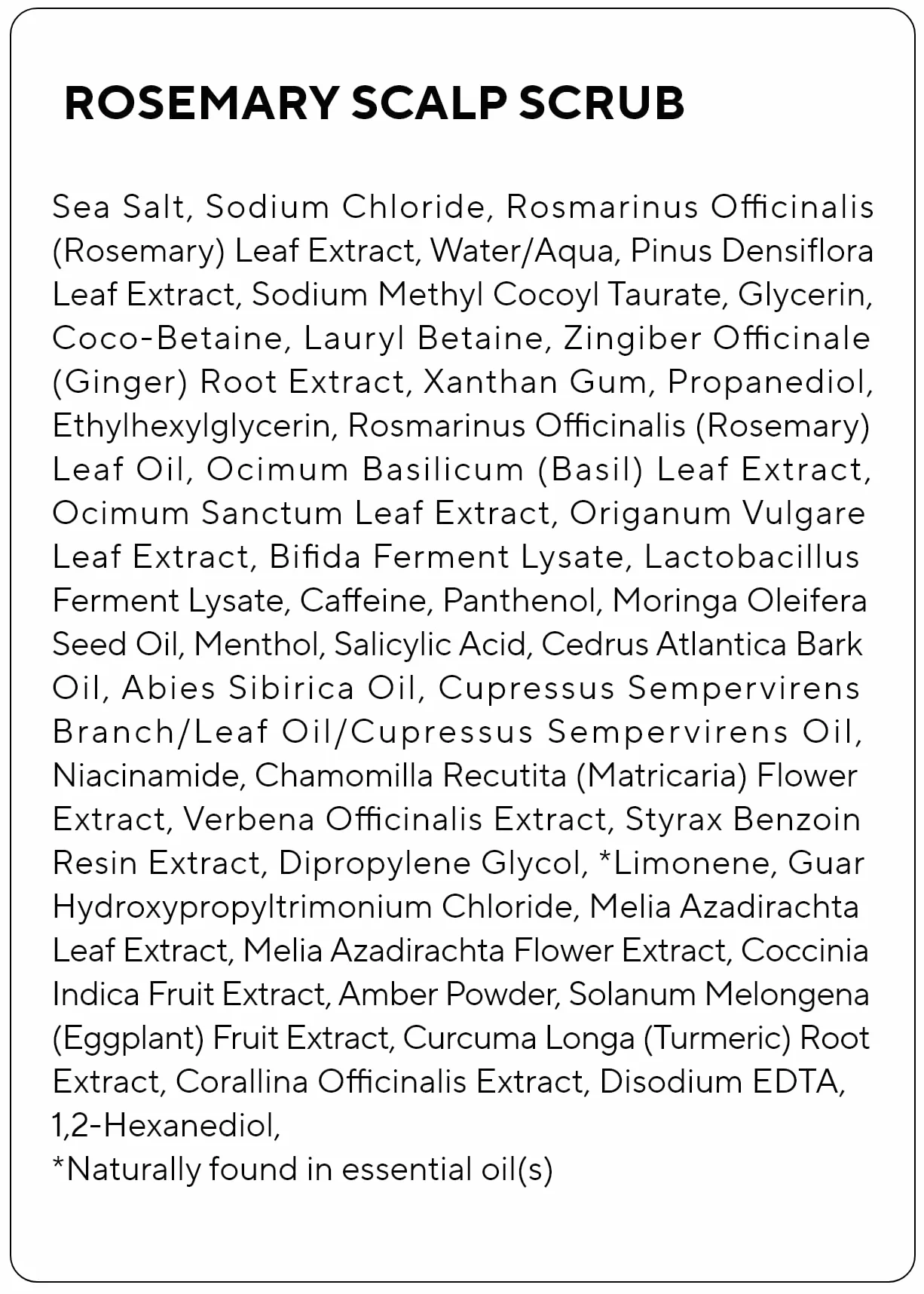Exfoliante Capilar Aromatica Scalp Romero 165 g