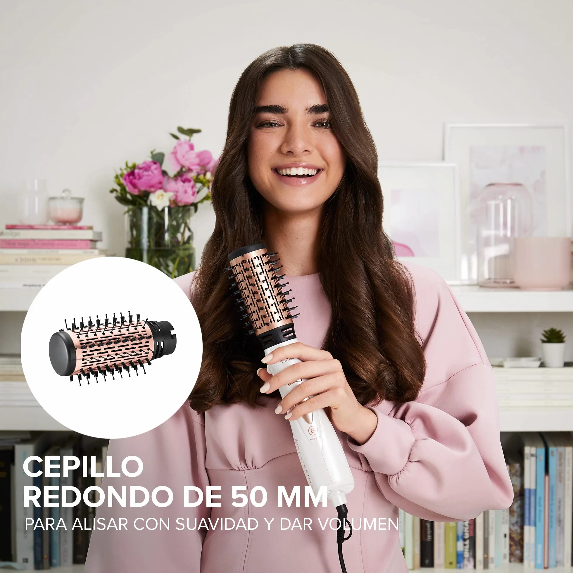 Bellissima Imetec My Pro GH18 1100 Cepillo moldeador de aire 1000 W cerámica 5 accesorios blanco