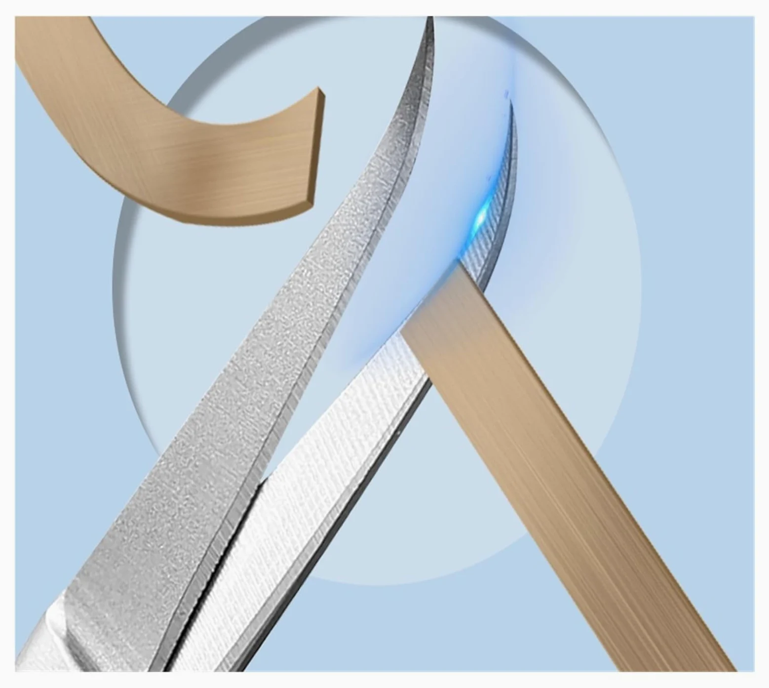 1 Pieza de Tijeras for cutículas, afiladas, de precisión, con Punta Curva, for Piel Muerta y padrastros, recortador Profesional de cutículas.