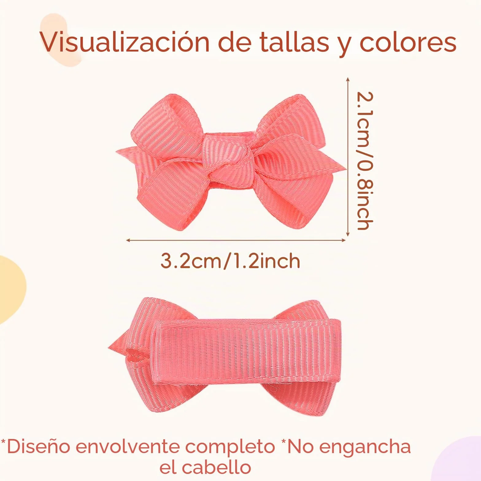 Choicbaby Horquillas de pelo para niñas 3 cm 40 Piezas Accesorios para el cabello