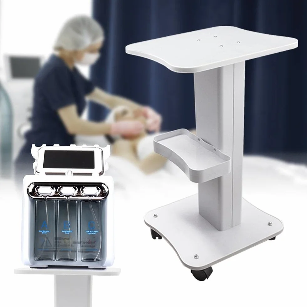 Carro de cosméticos con ruedas ABS 67x34x37.5 cm portátil Beauty Salon Trolley