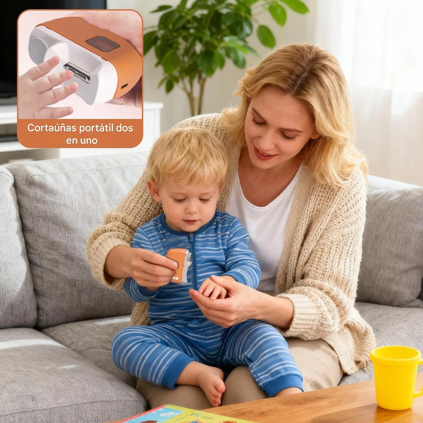 Cortauñas Eléctrico Recargable Recortador Automático para Uñas de Pies y Manos