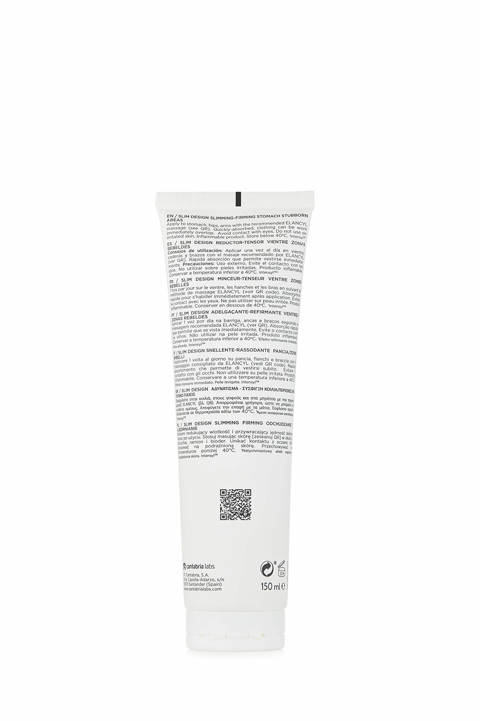 Cantabria Labs Elancyl Slim Design Reductor Tensor Gel anticelulítico tensor reafirmante reductor redensificante drenante 150 ml
