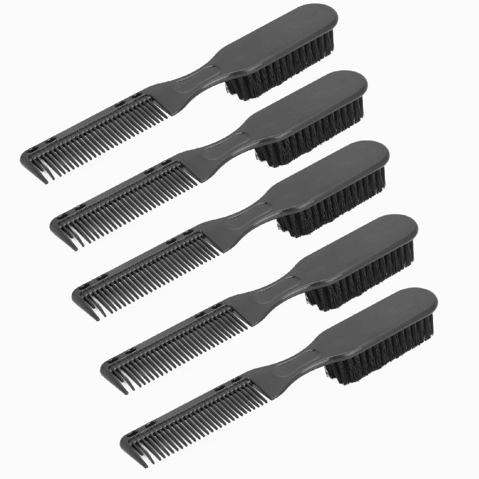 Cepillo de Barba de Doble Cabezal para Hombres, Cerdas Suaves y Rígidas, Suave para la Piel, Diseño Ergonómico, Portátil y Apto para Viajes, Aplicación de Aceite y Peinado,