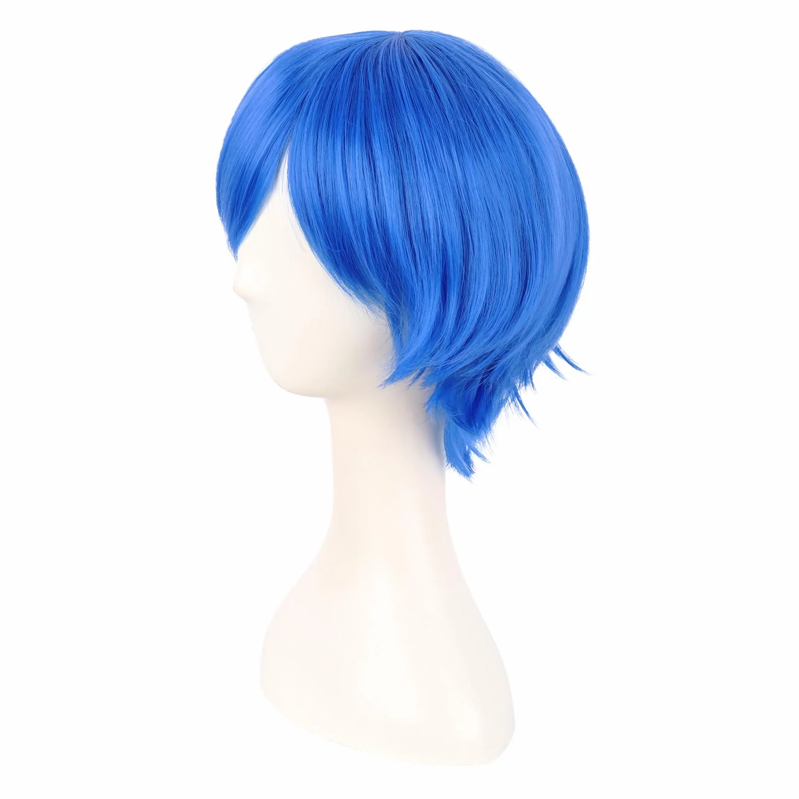 MapofBeauty 30 cm Monochrom Side Flequillo Corto Lacio Pelucas Alta-temperatura Fibras Cosplay