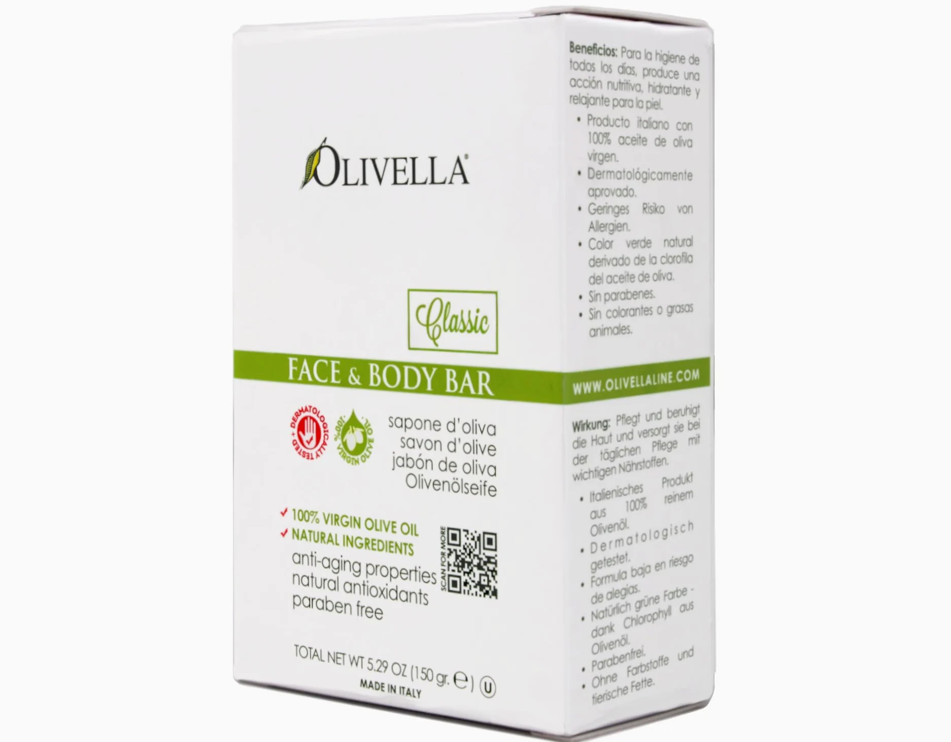 Olivella Face and Body Bar 5.29 oz by Olivella
