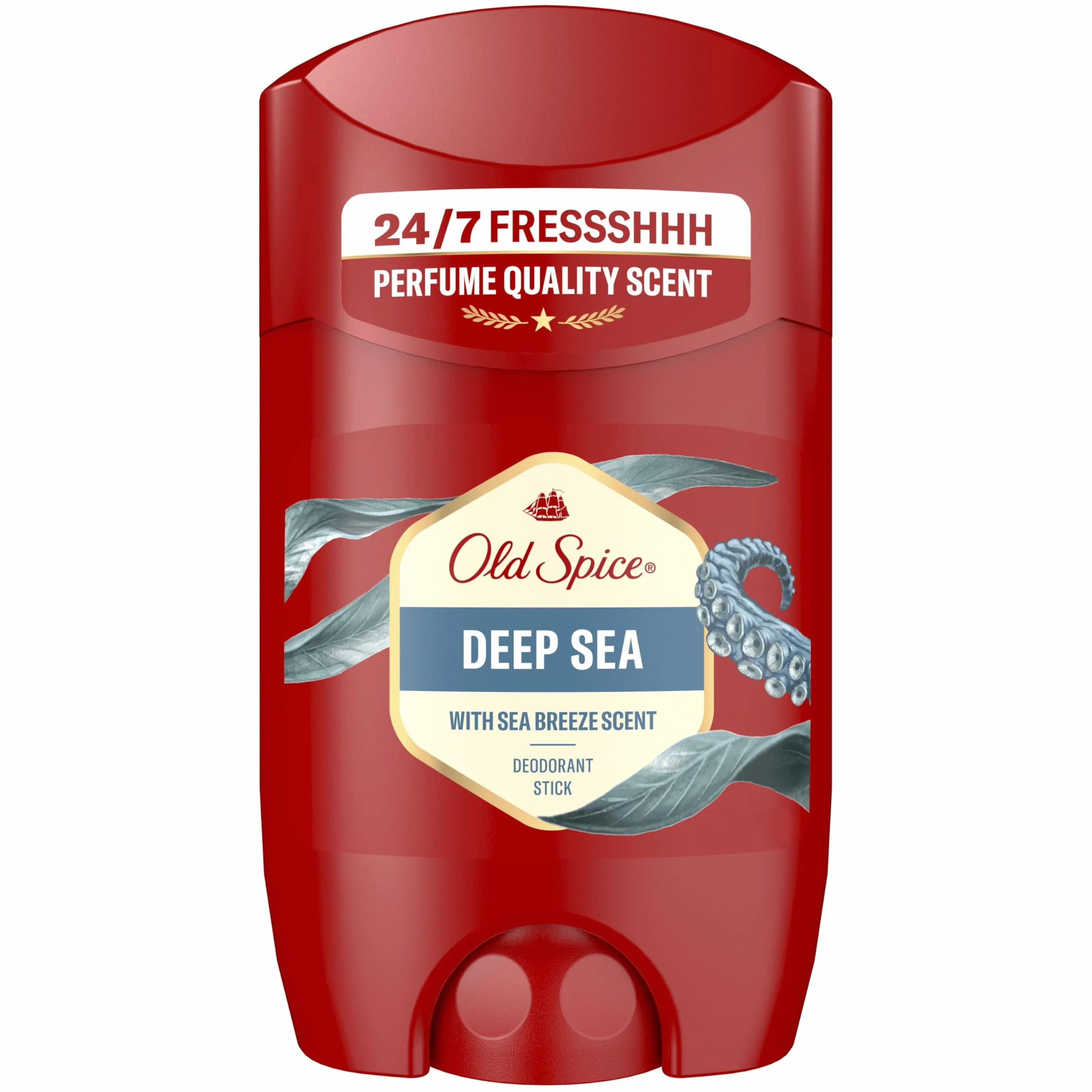 Old Spice Deep Sea Desodorante en Barra para Hombres 4x50ml, Fresco 24 Horas