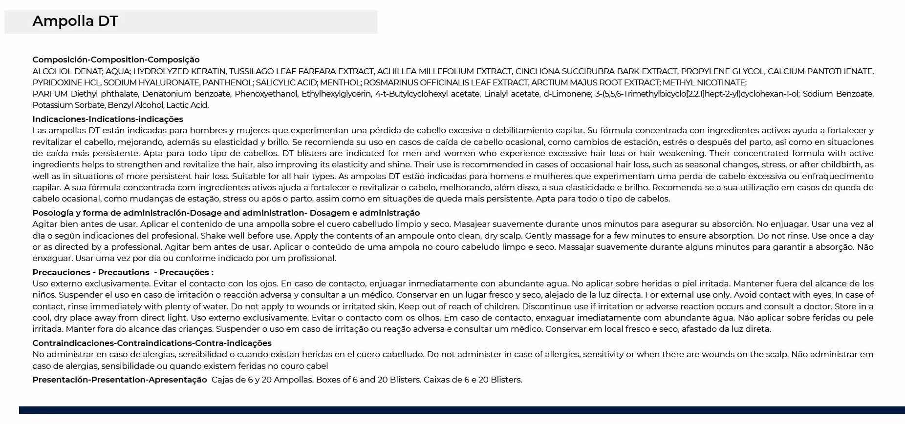 Ampollas KD Anticaída 12 uds para pieles sensibles que fortalecen el folículo y activan la microcirculación para mejorar la densidad en caída difusa o estacional aptas para hombre y mujer