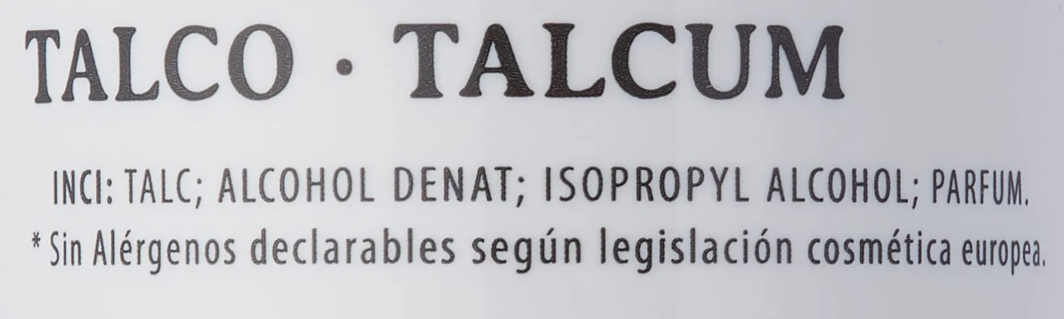 EUROSTIL Barber Line Talco PERFUMADO 200GR Negro