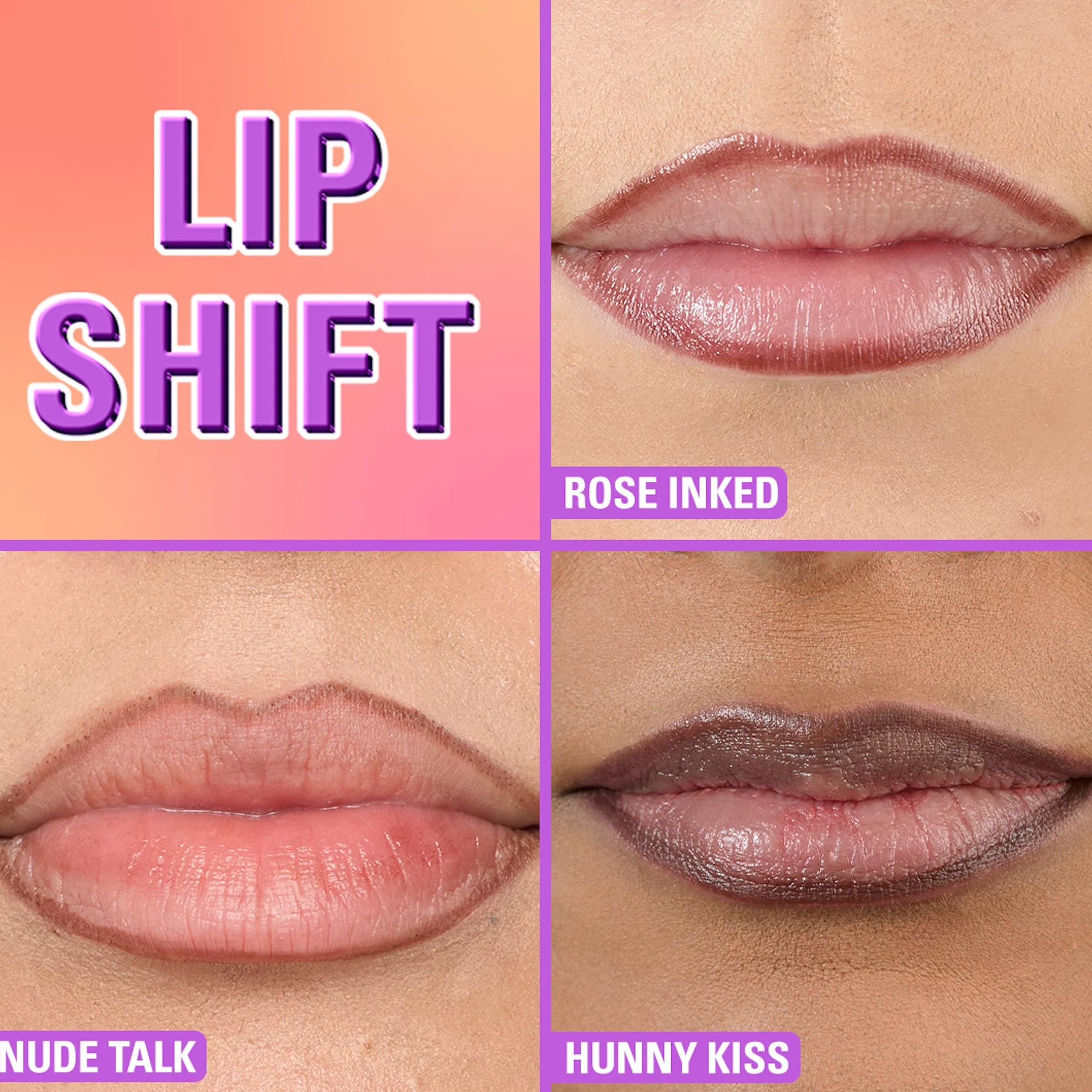 Revolution Lip Shift Ink Peel Off Lip Liner Stain - Nude Talk - 1,8 ml - Delineador labial mate vegano