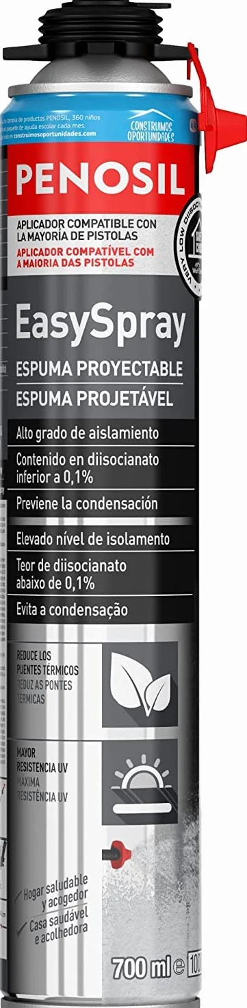 PENOSIL EasySpray espuma proyectable con aplicador único MÁS LIMPIADOR