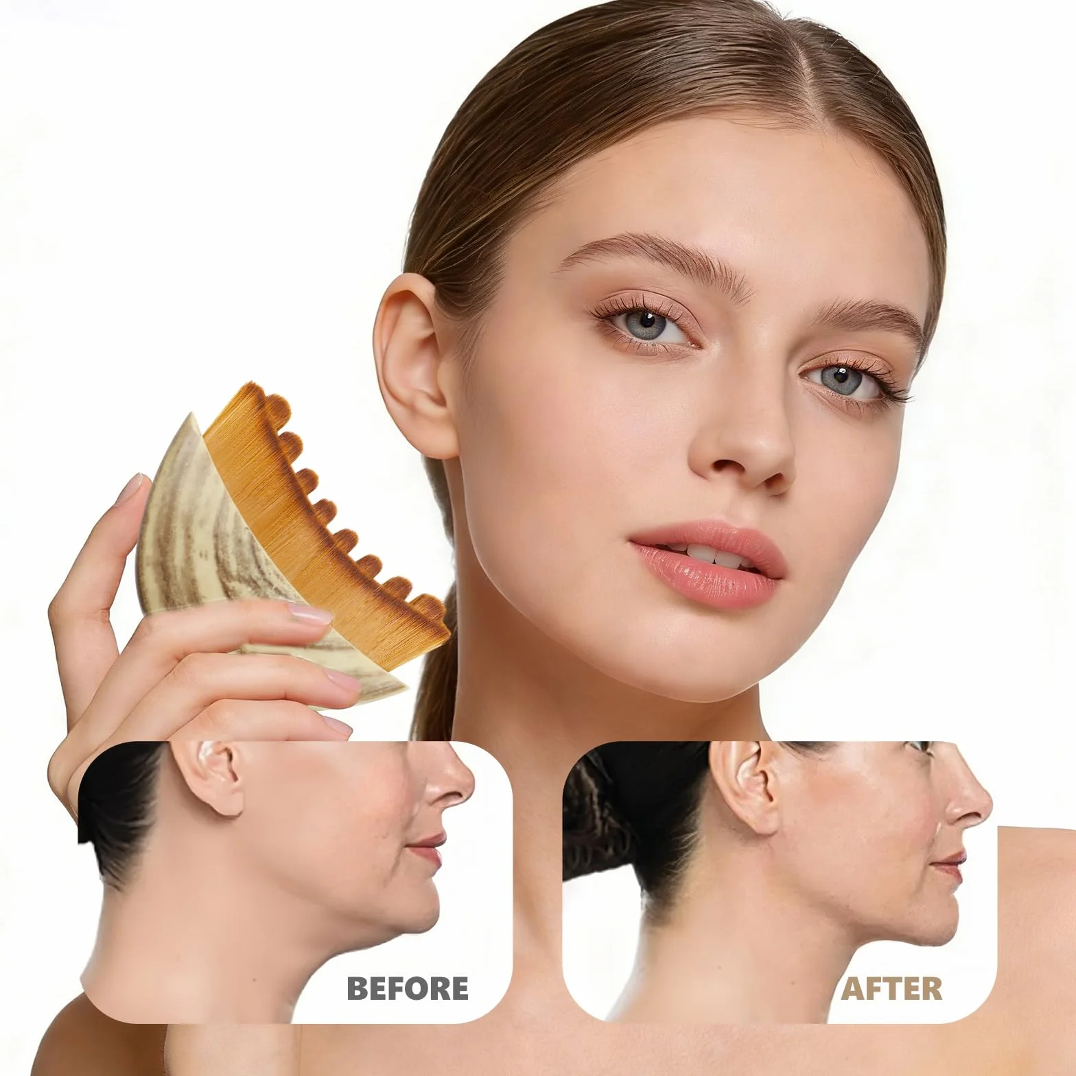 Cepillo Facial de Drenaje Linfático para Esculpir el Rostro