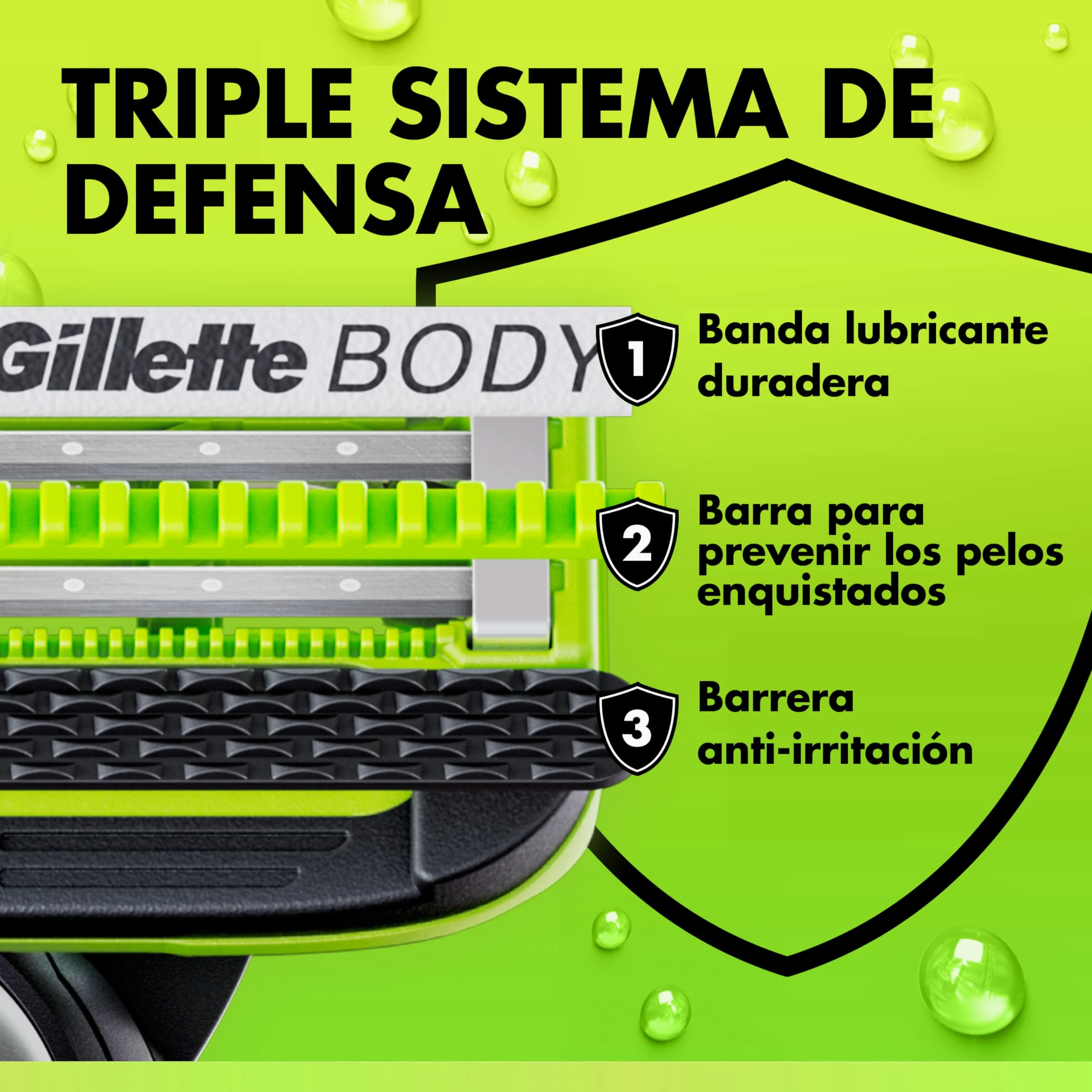 GilletteLabs Body + Intimate Cuchillas de Afeitar Cuerpo Hombre, Pack de 10 | Recambios de 2 Hojas, Banda Lubricante, Barra Anti-Vellos Enquistados Y Anti-Irritación, Depilación de La Zona Íntima Hombre