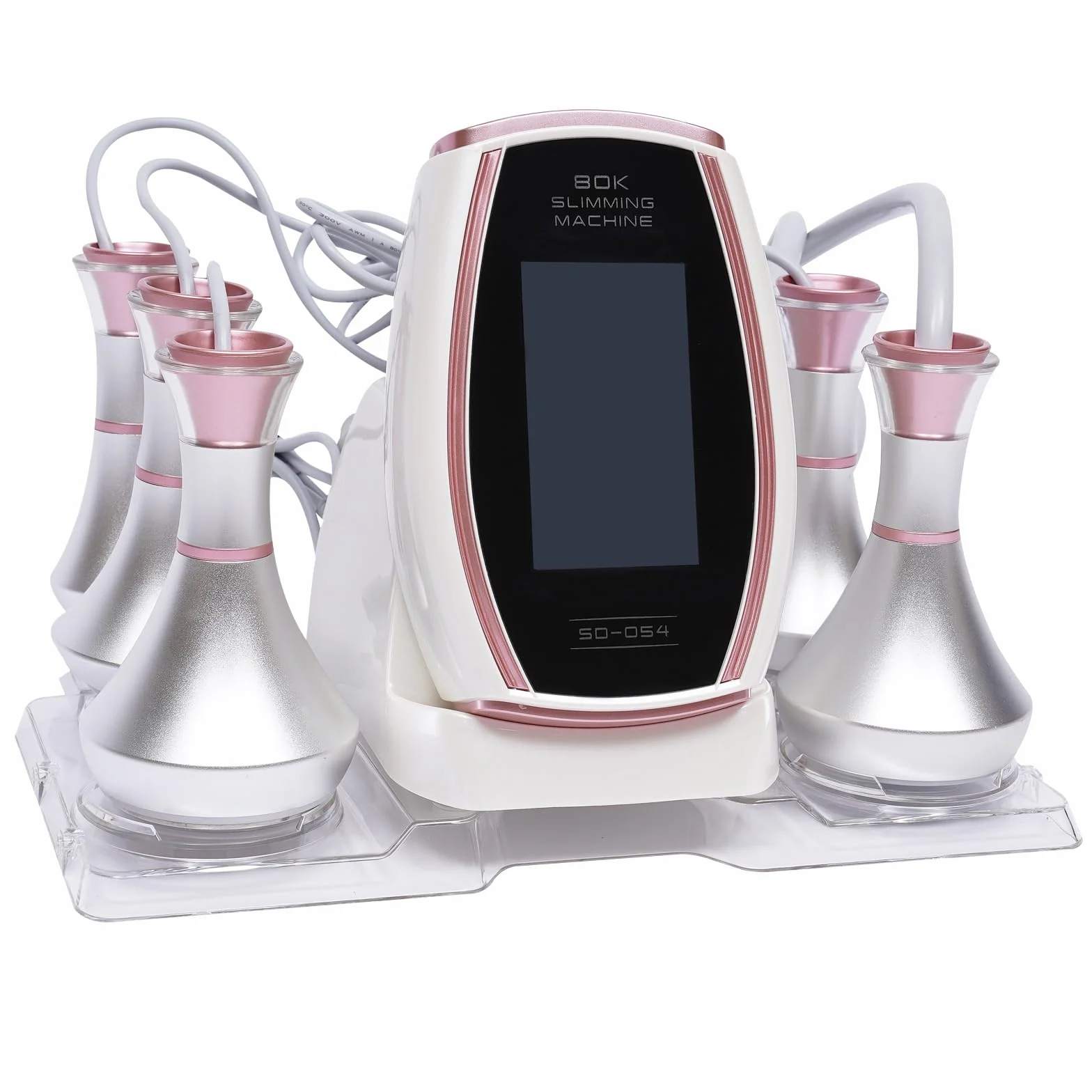 Radiofrecuencia Corporal 80KHz 5 en 1 Máquina Cavitacion LED Facial y Corporal 10.92cm