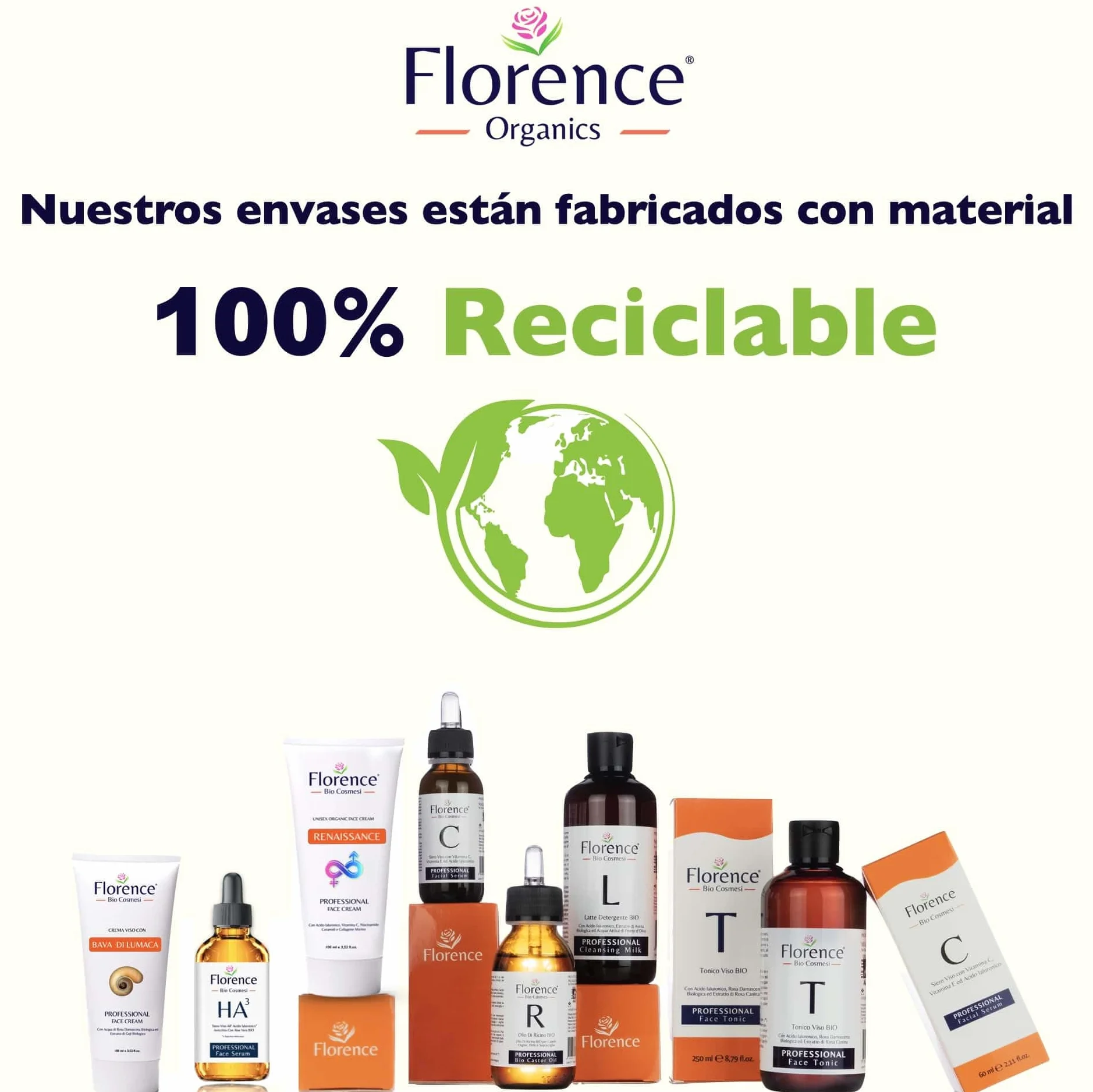 Suero Facial Orgánico Vitamina C y Ácido Hialurónico Puro Anti Edad Antiarrugas 60ml