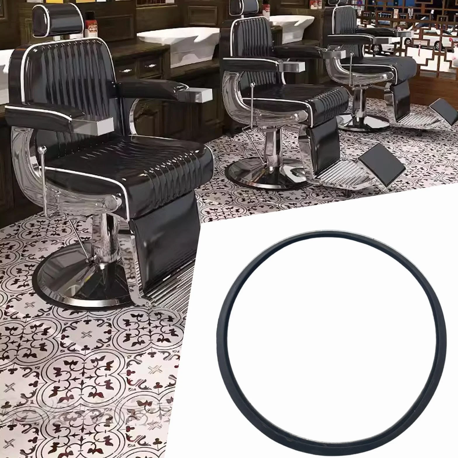 Anillo Base para Silla de Salón, Junta de Repuesto, Accesorio de Protección para Silla de Peluquería
