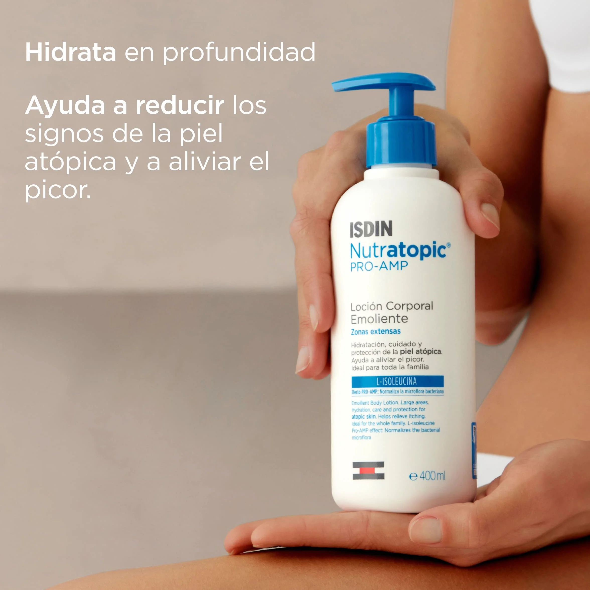 ISDIN Nutratopic Pro-AMP Loción Corporal Emoliente 400 ml