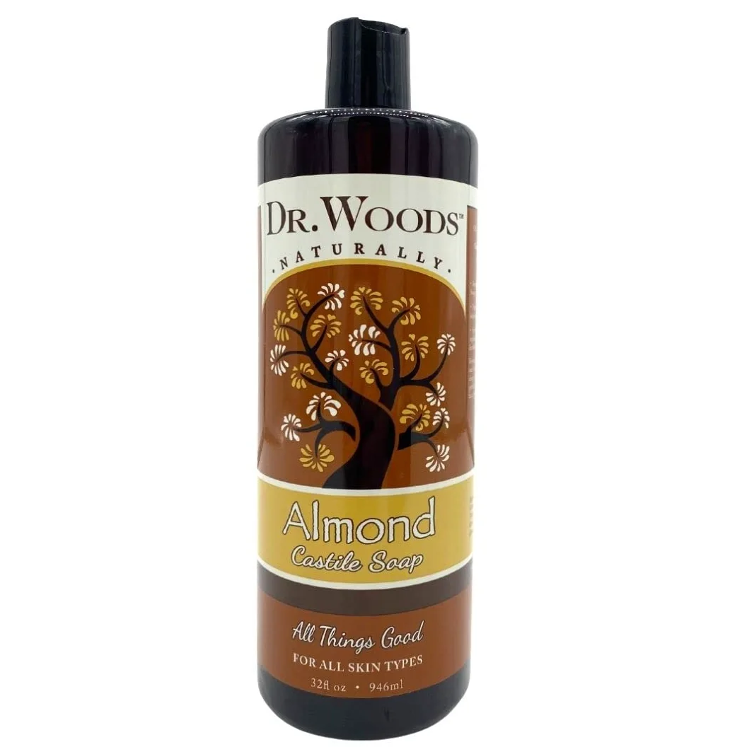 Dr. Woods Pure Castile Soap, Almendra, 32 onzas líquidas