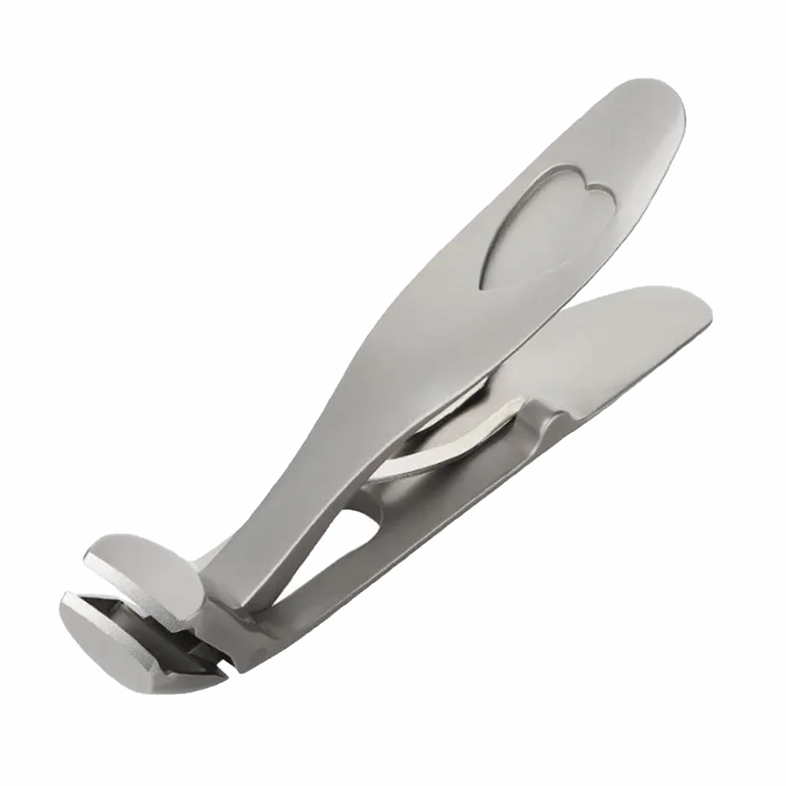 Sherum Clipmaster Pro, Cumuul Clipmaster Pro, cortaúñas Sherum para personas mayores, ergonómico con cabeza angulada, cortaúñas para los pies, cabeza grande en ángulo con amplia apertura (plateado)