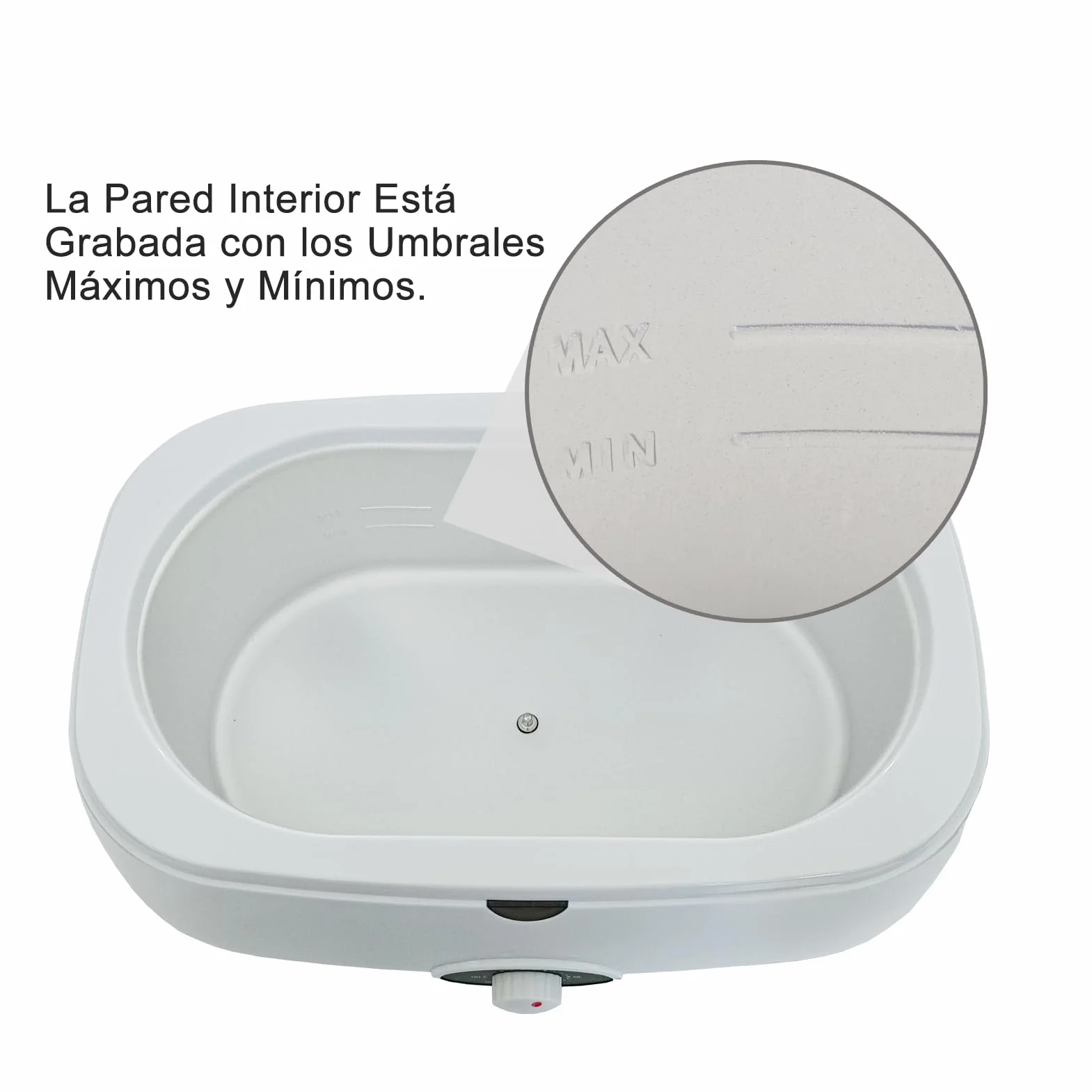 Baño de parafina para manos y pies 5000 ml con cera 1800 g Negro