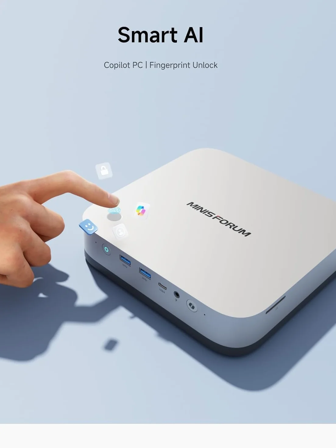 MINISFORUM AI X1 Pro Mini PC AMD Ryzen AI 9 HX370 12 núcleos 5,1 GHz 64GB DDR5 1TB SSD WiFi 7