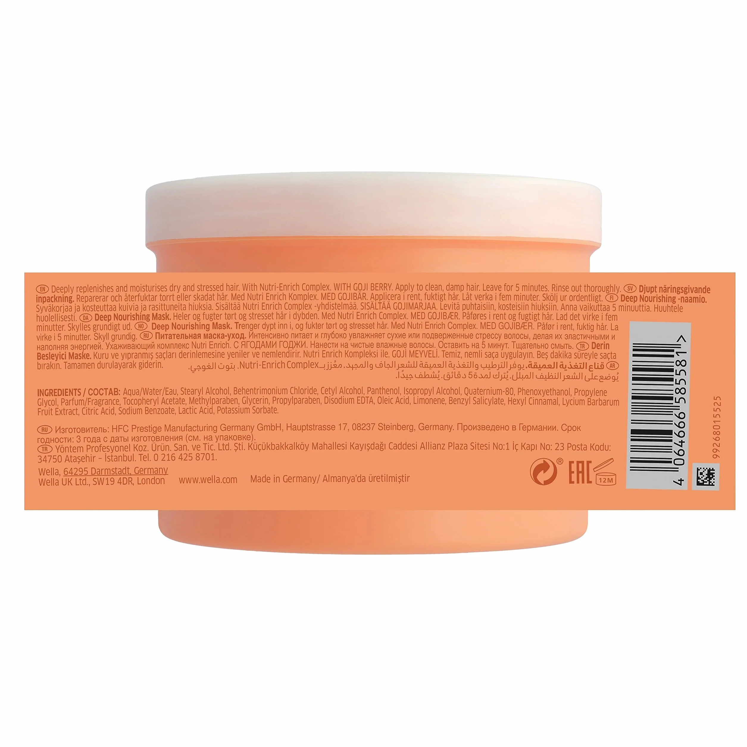 Wella Professionals Invigo Nutri Enrich Mascarilla Nutrición Profunda 500ml
