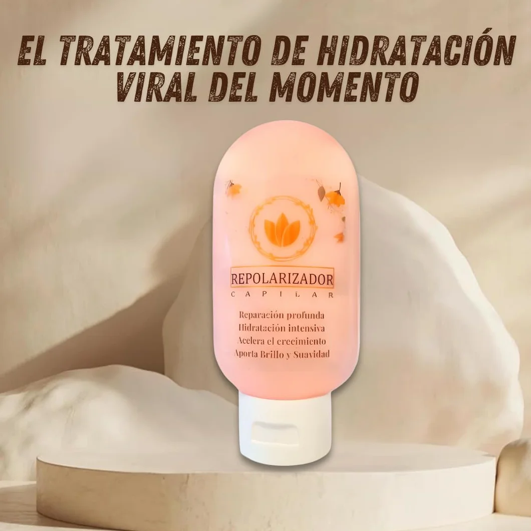 Repolarizador Capilar 60ml + Gorro Térmico – Tratamiento Antiencrespamiento para Cabello Dañado, Seco o Quebradizo