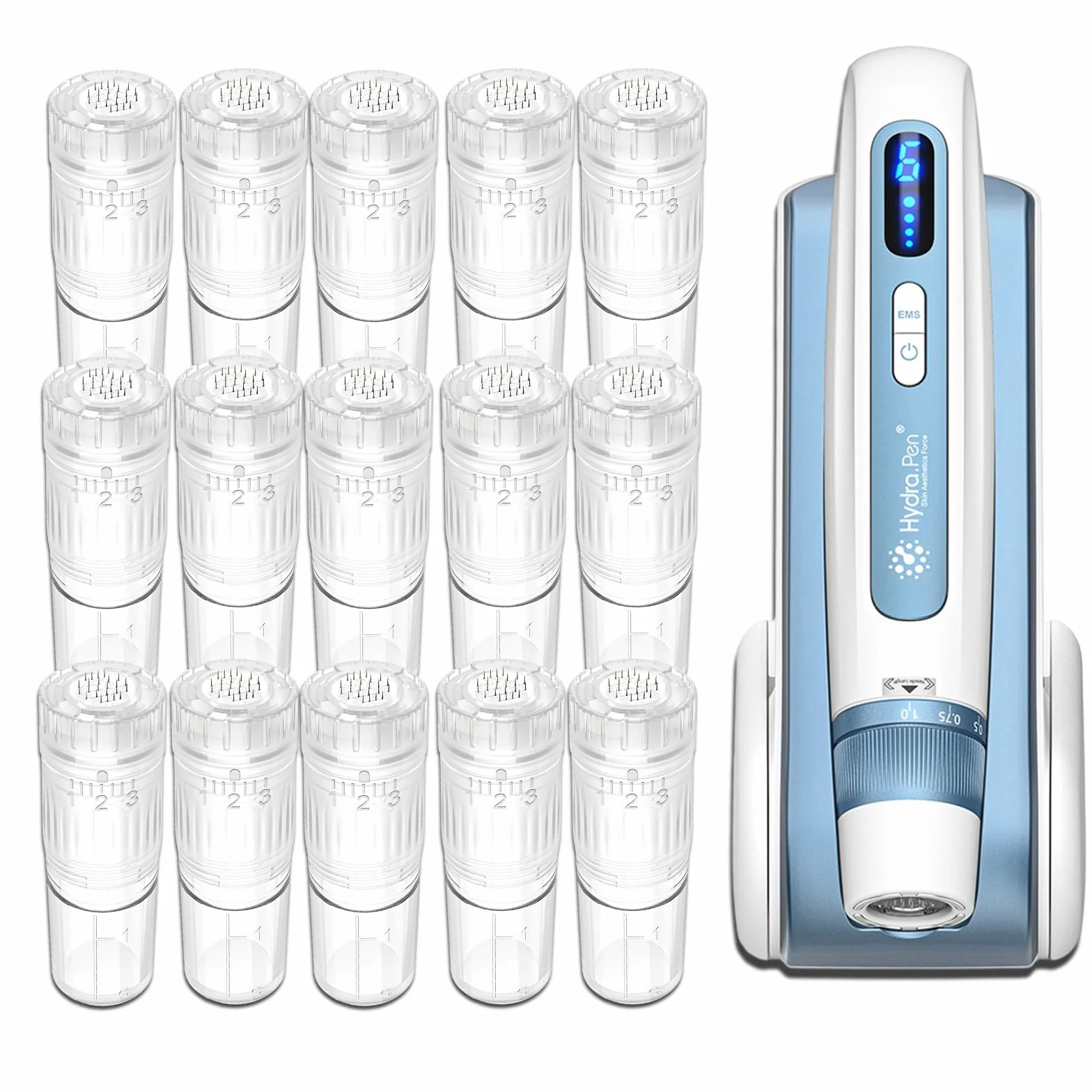 Cartuchos de Repuesto 24 Agujas para Microneedling Compatibles con Hydra Pen H3 H5, 15 Piezas