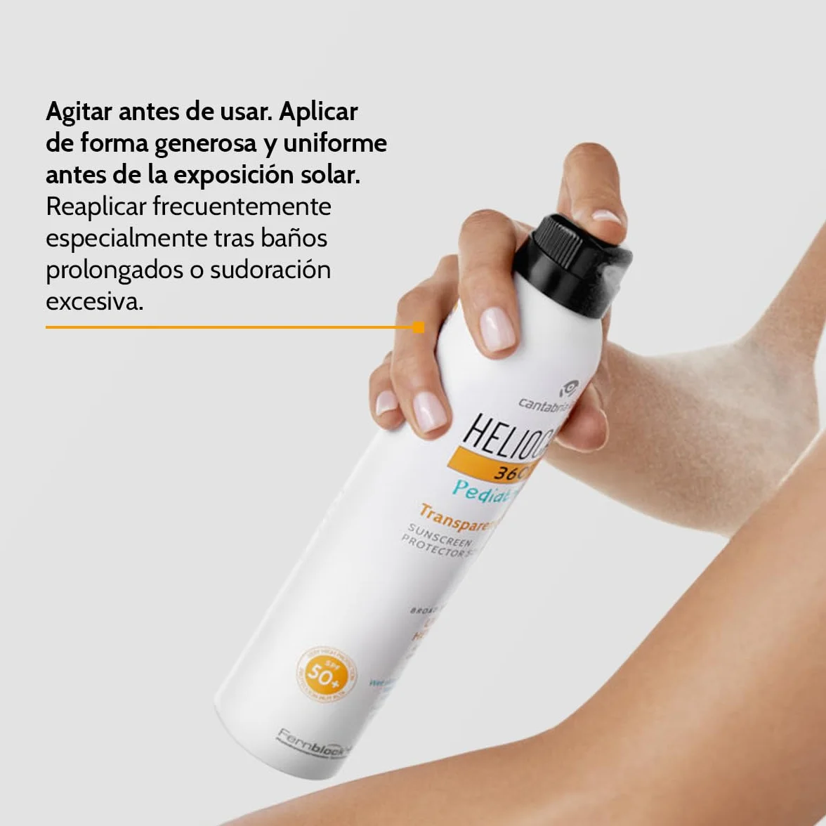Heliocare 360º Pediatrics Transparent Spray SPF 50+ 200ml Protección Solar Avanzada