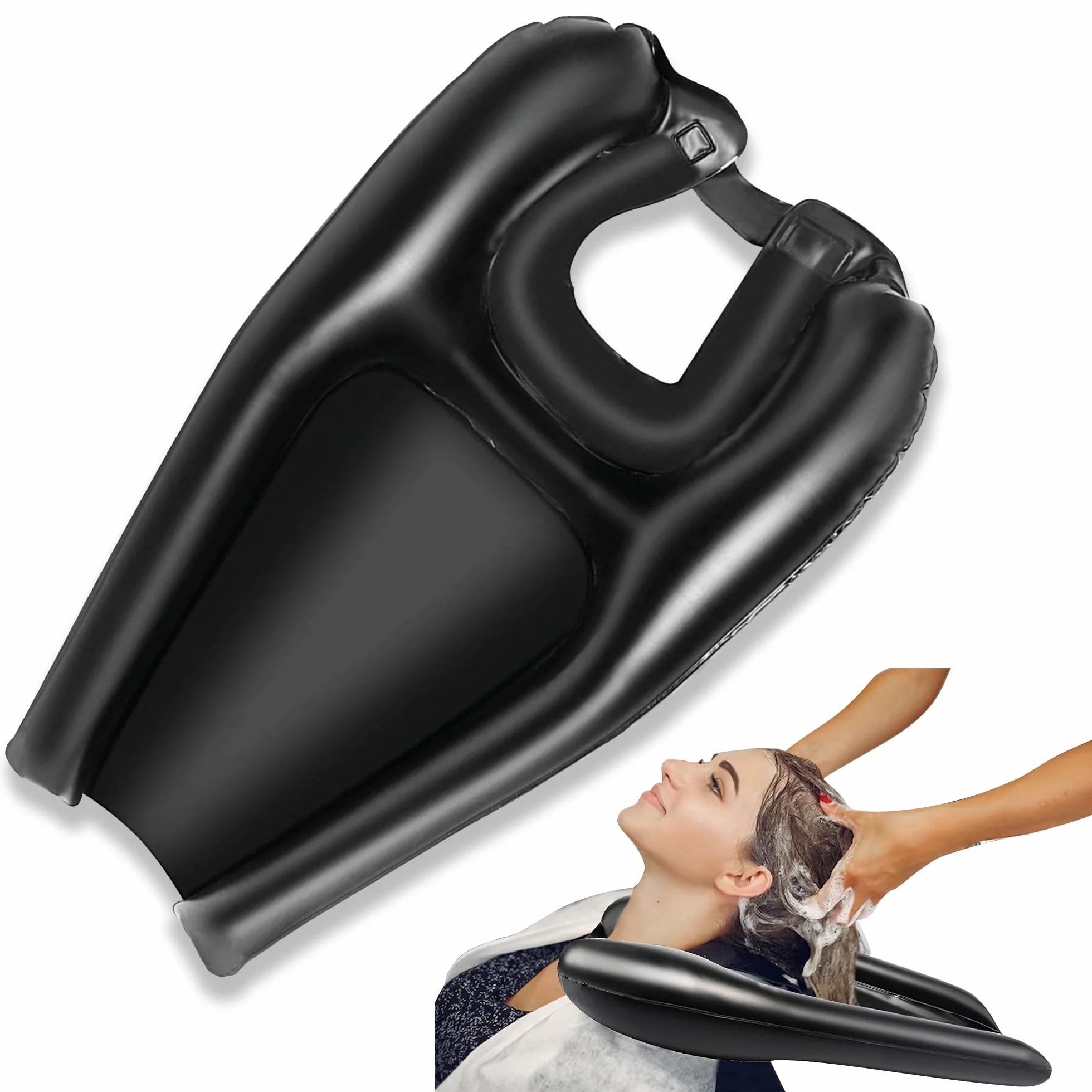 Lavacabezas portátil plegable para peluquería profesional - Lavabo de viaje