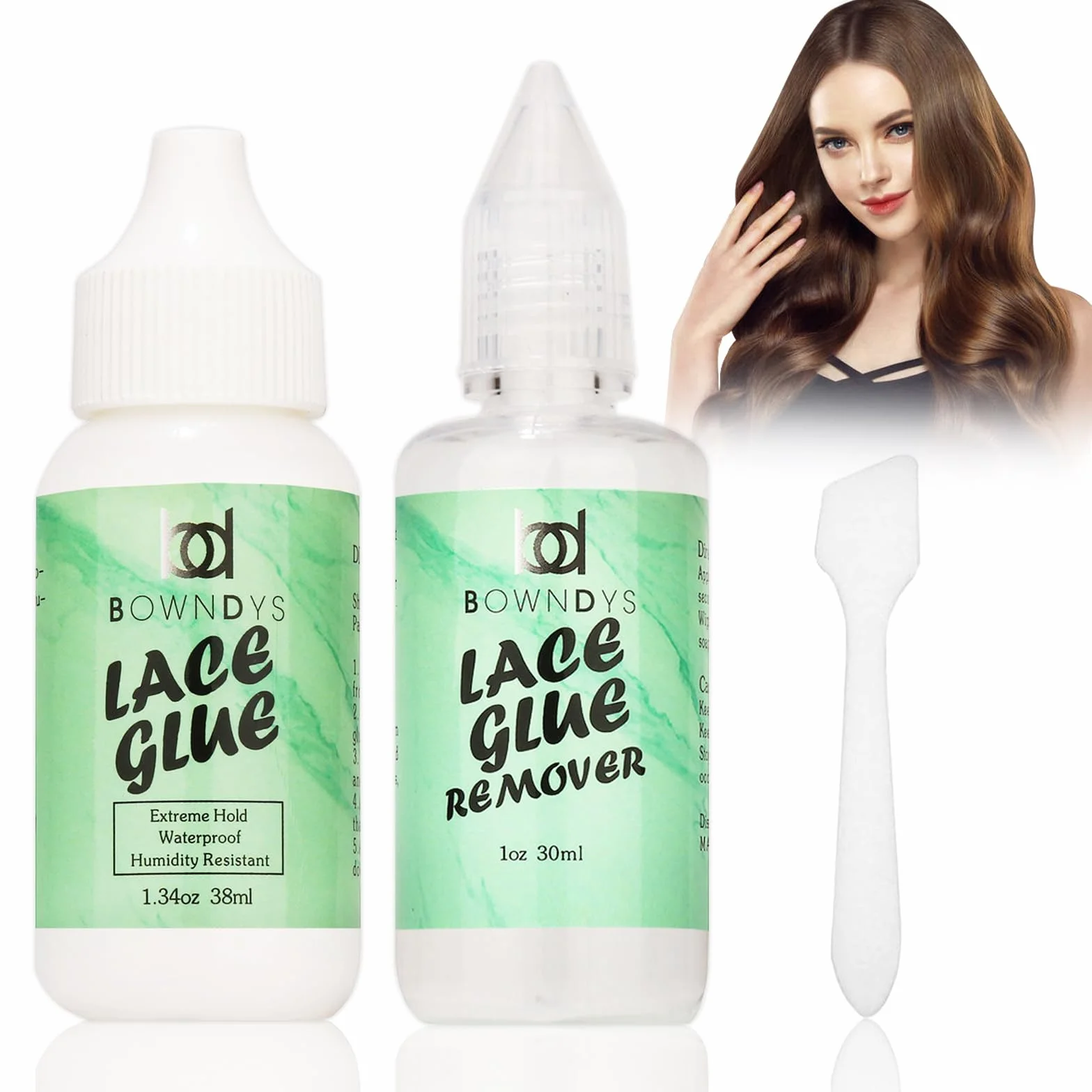 Pegamento y Removedor de Peluca Resistente al Agua Para Encaje - Kit Adhesivo 38ml + 30ml