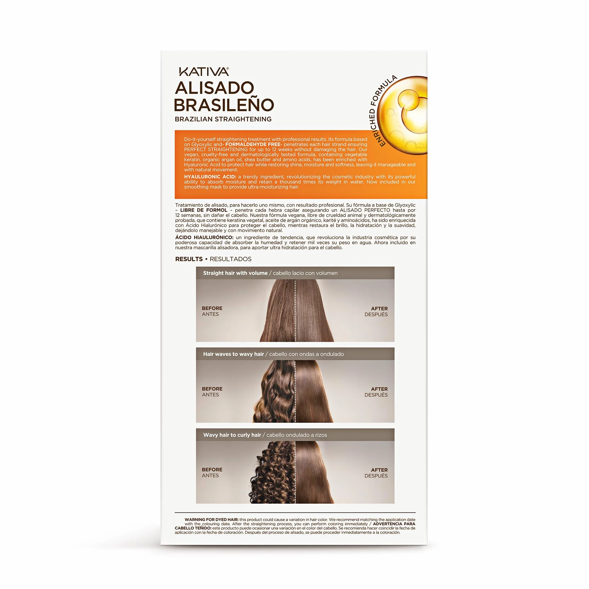 Kativa Kit Alisado Brasileño Profesional Keratina Vegetal Sin Formol 12 Semanas