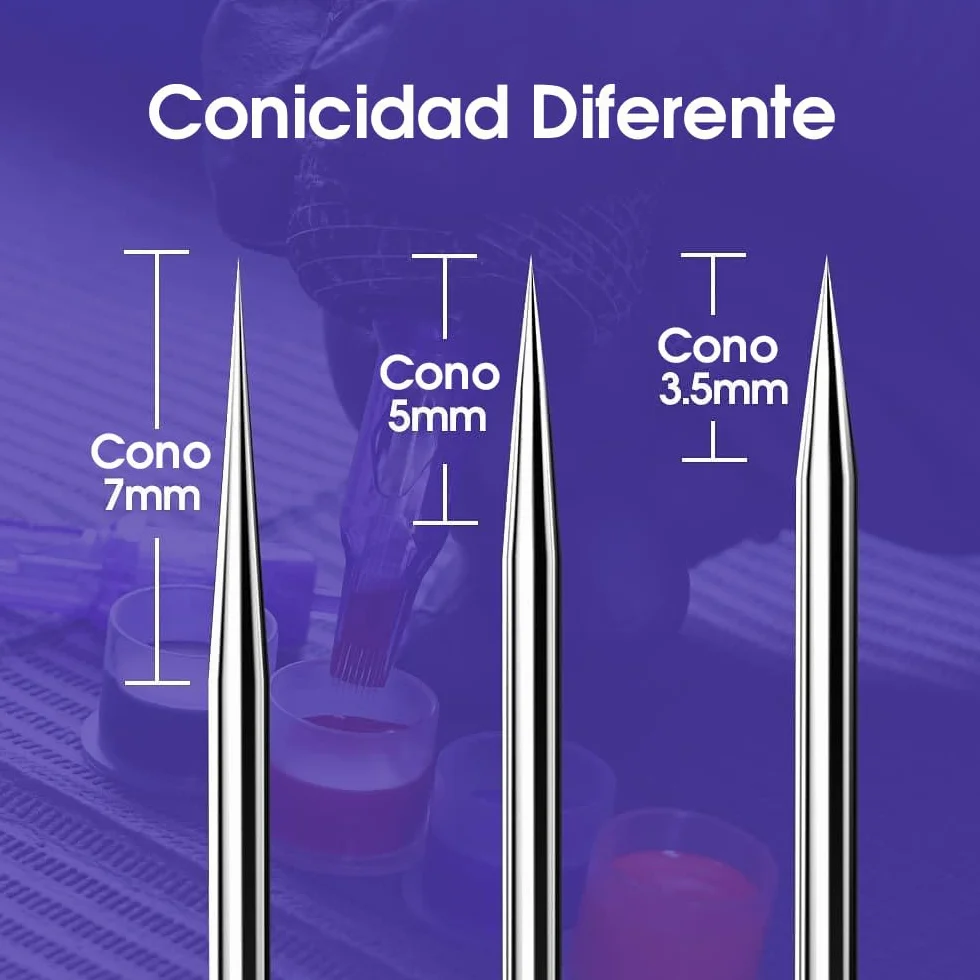Mast Pro Cartuchos de Agujas de Tatuaje 20 piezas #08 0.25 0801RL standard Round Liner Tattoo Needle Cartridge para Máquina de Tatuajes