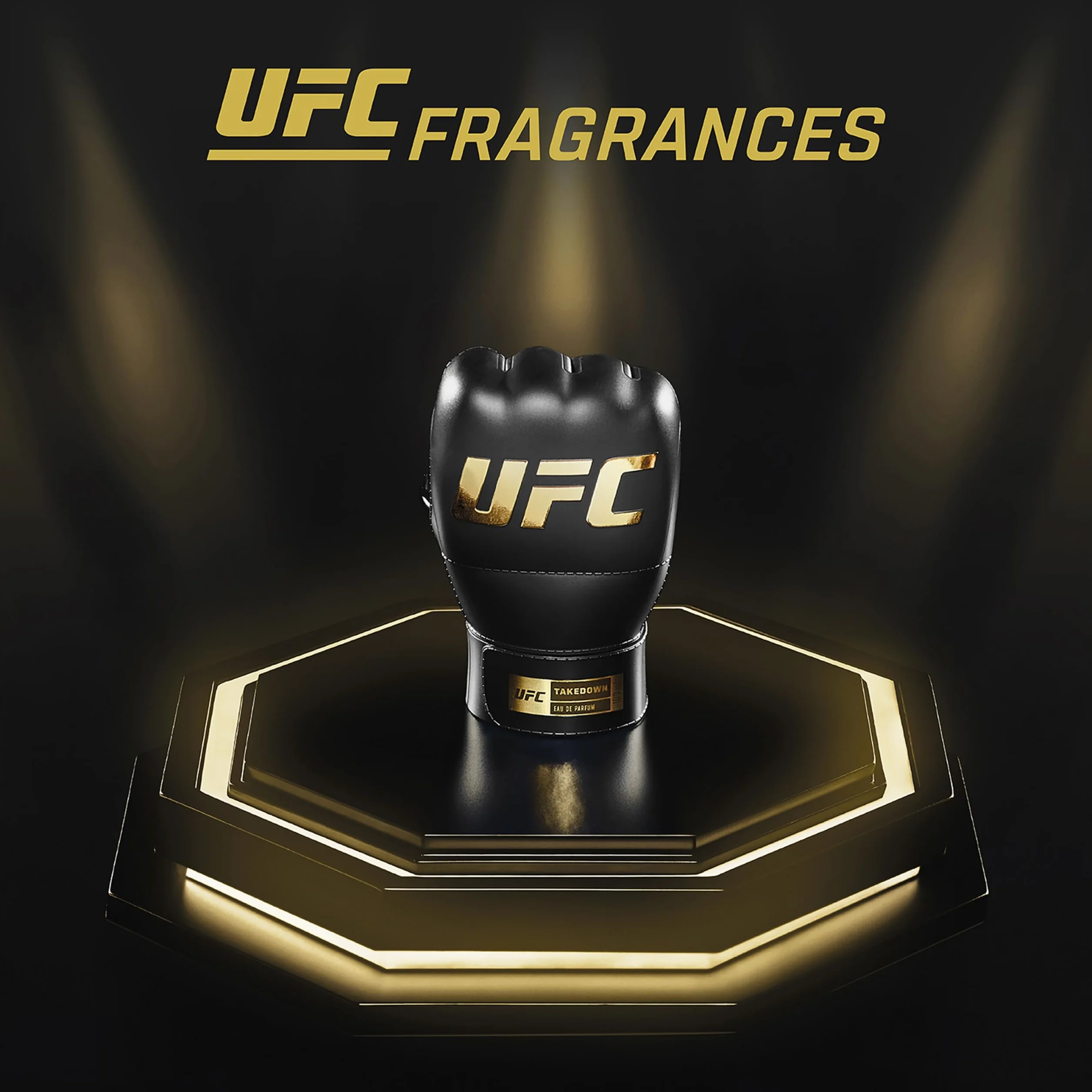 UFC Takedown Eau de Parfum 100ml Body Spray 200ml Set 2 Piezas Fragancia Marina Amaderada