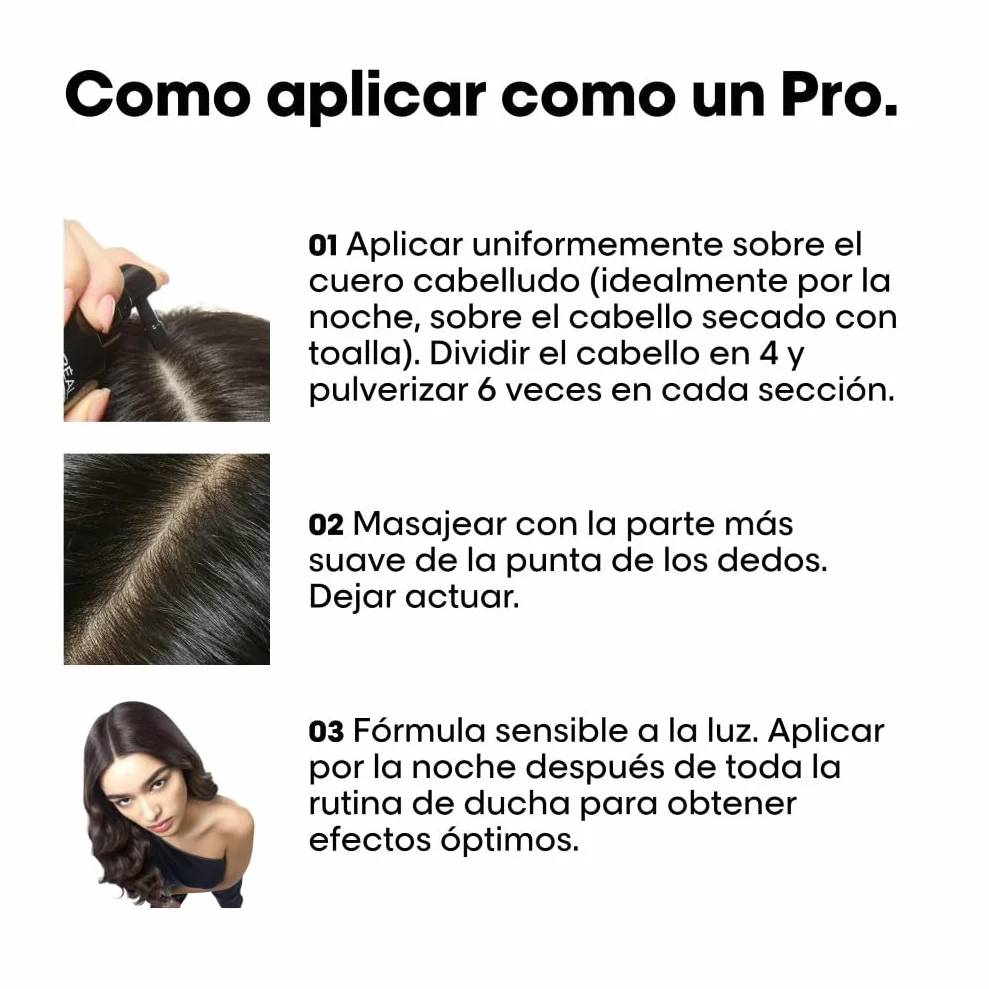 L’Oréal Professionnel Activador de Densidad Enriquecido con Activos Dermatológicos para Cabello Fino y con Poca Densidad, Serioxyl Advanced, 90 ml