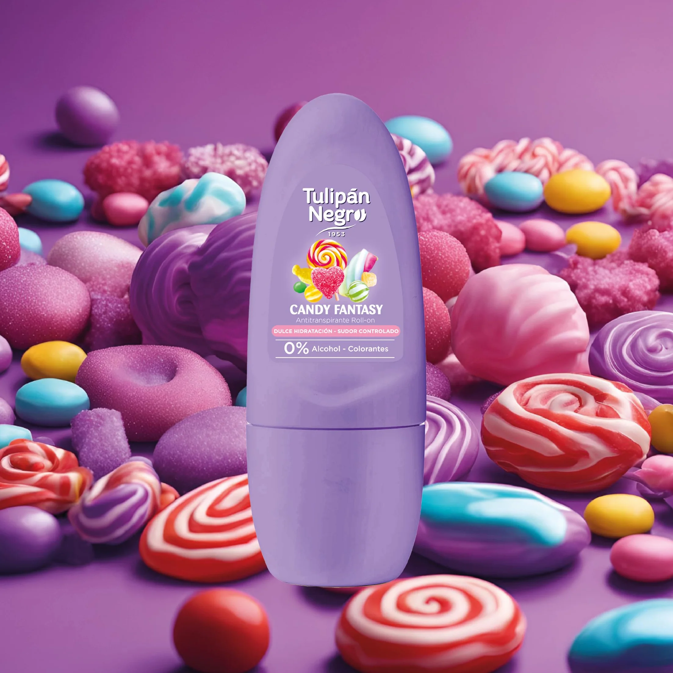 Tulipán Negro Antitranspirante Roll-On Candy Fantasy Desodorante 50 ml