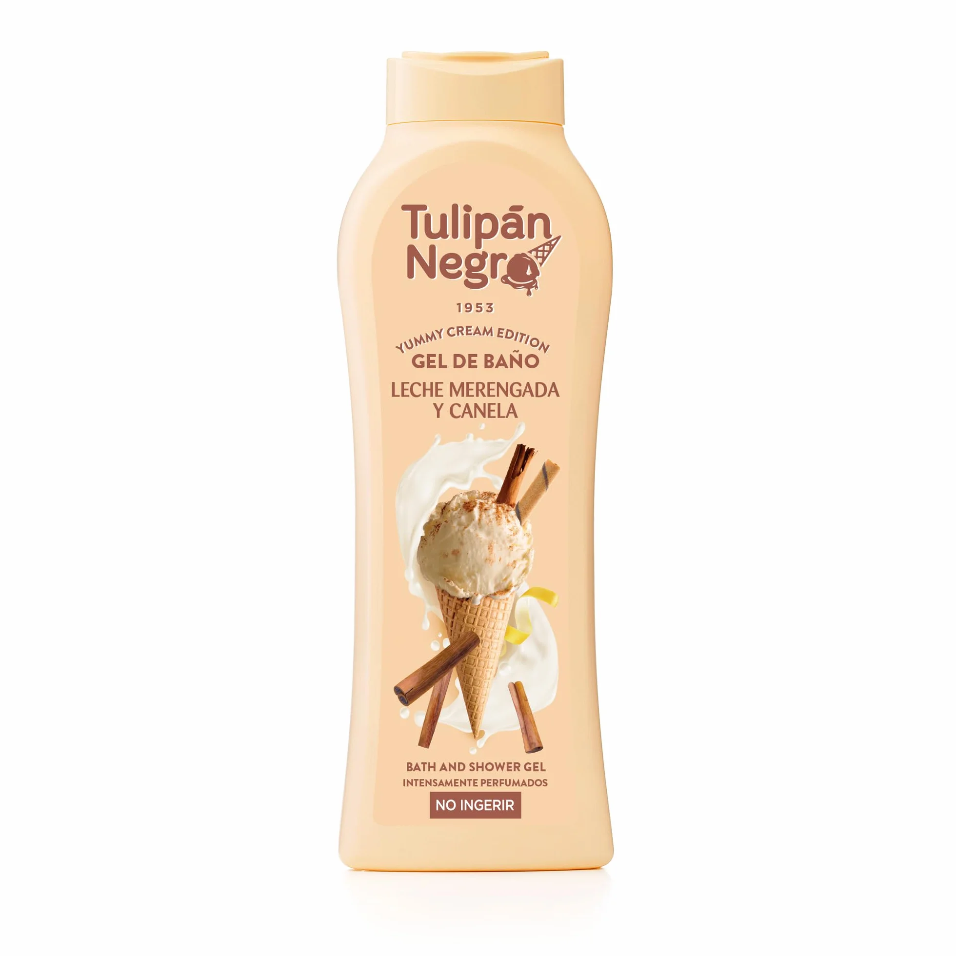 Tulipán Negro Gel de Baño Leche Merengada y Canela Nutritivo e Hidratante 650 ml