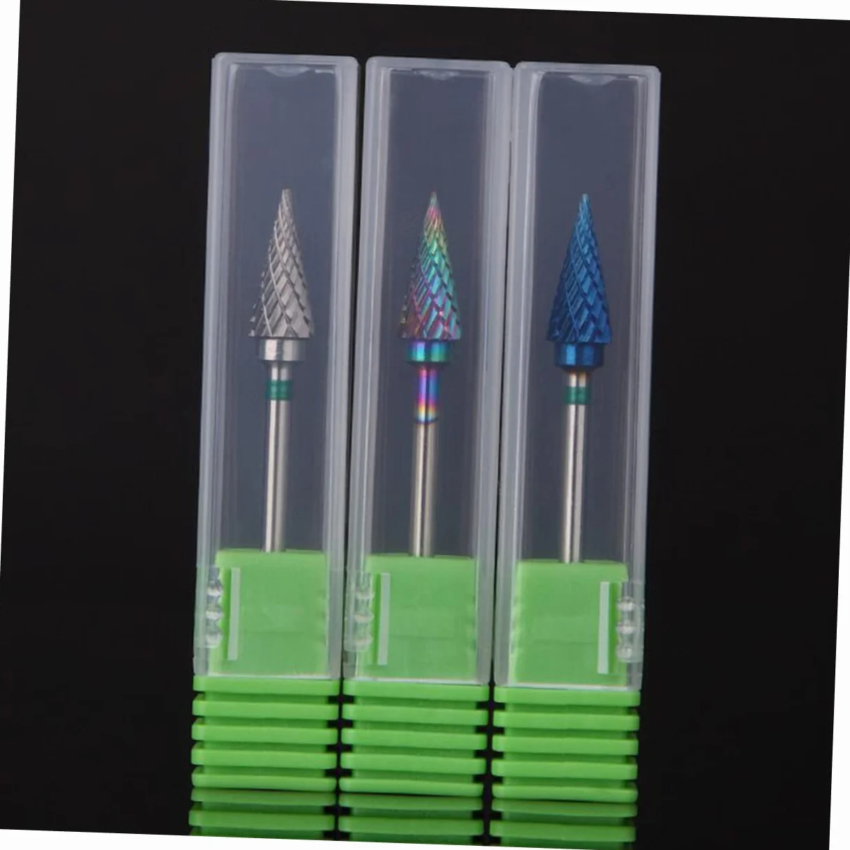 Broca de Tungsteno para Uñas de Acero, Redonda y Plateada, para Eliminar Piel Muerta y Remodelar Uñas en Máquina de Arte Nail Art