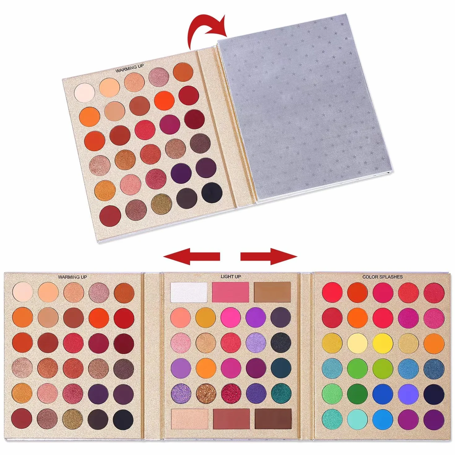 UCANBE Paletas de Maquillaje Multiusos 86 Coloridas, Sombra de Ojos Mate y Brillante