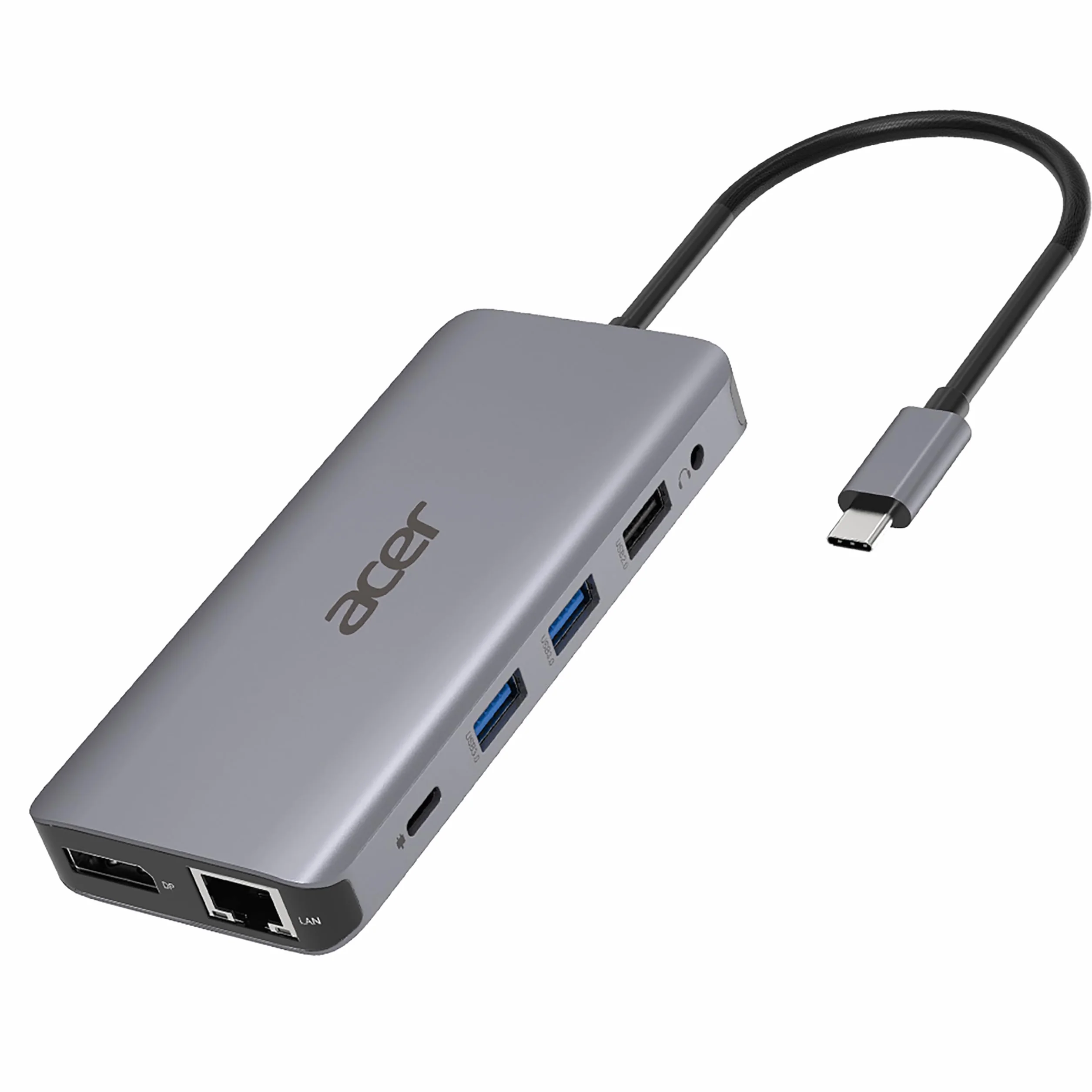Acer Docking Station 12 w 1 USB-C USB HDMI DP RJ45 Srebrny