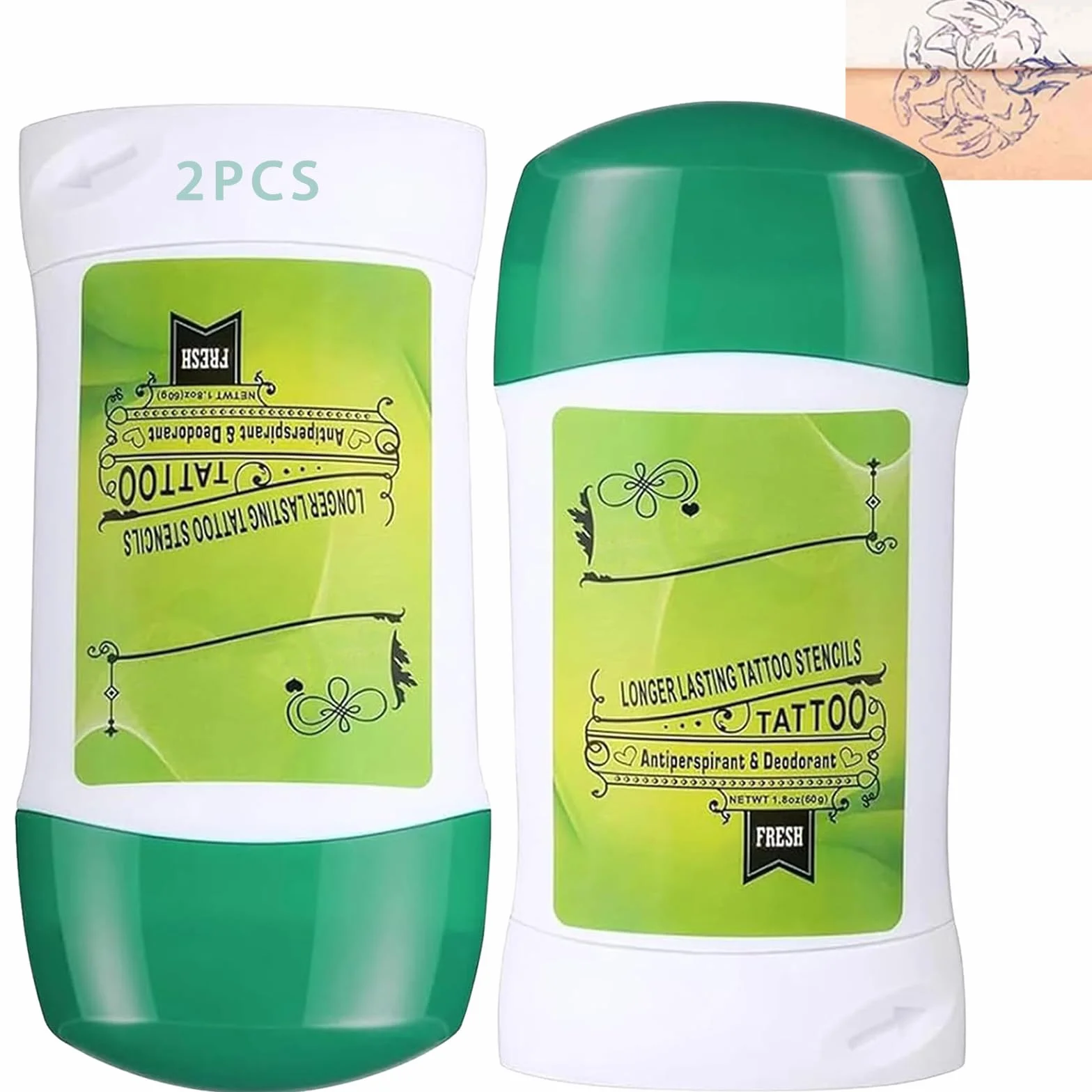 2Pcs Stencil Tattoo Transfer Gel para Tatuajes, Unihuby Transferencia de Tatuajes Crema Transfer Tattoo Accesorios