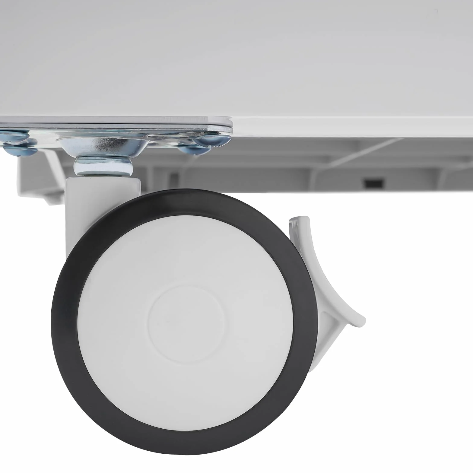 Carro médico 2 cajones 41x41x67 cm 50 kg 4 ruedas universales gris