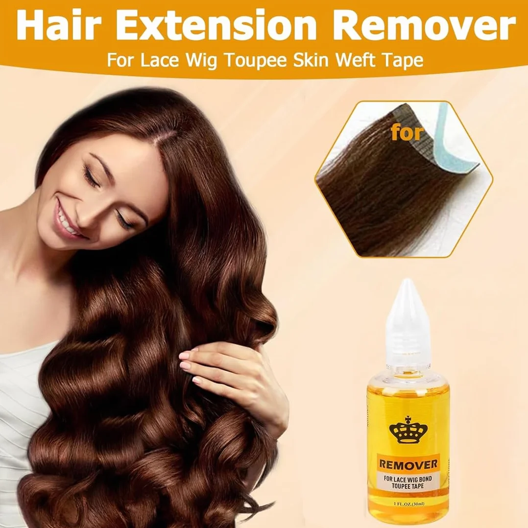 Removedor De Extensiones Adhesivas Pelo, Removedor De Cinta Extensiones Cabello 30Ml
